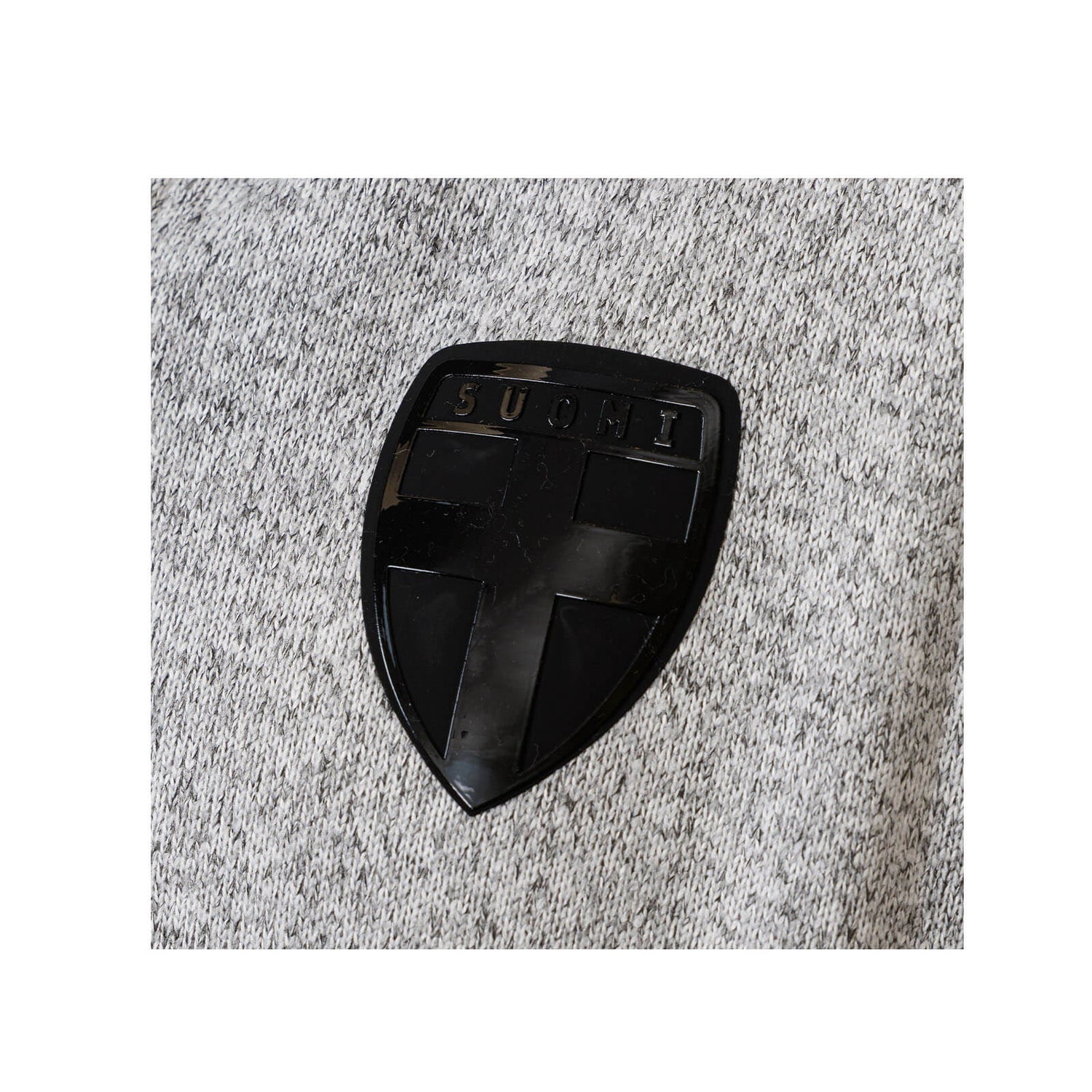 Suomi Black Edition fleecetakki, vetoketjulla, Harmaa