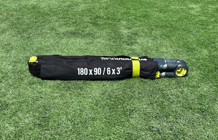 Bazooka Goal Aluminum XXL 180 x 90cm, Red