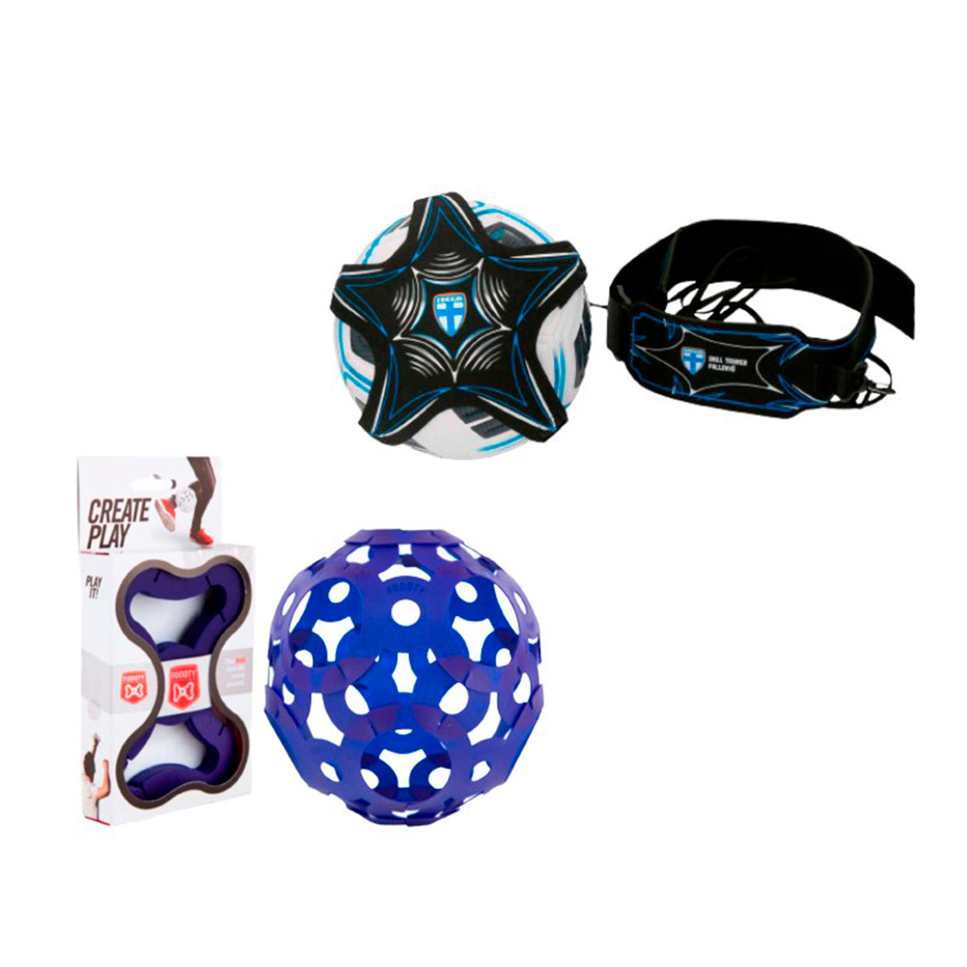 Suomi ball belt + Foooty football, product set