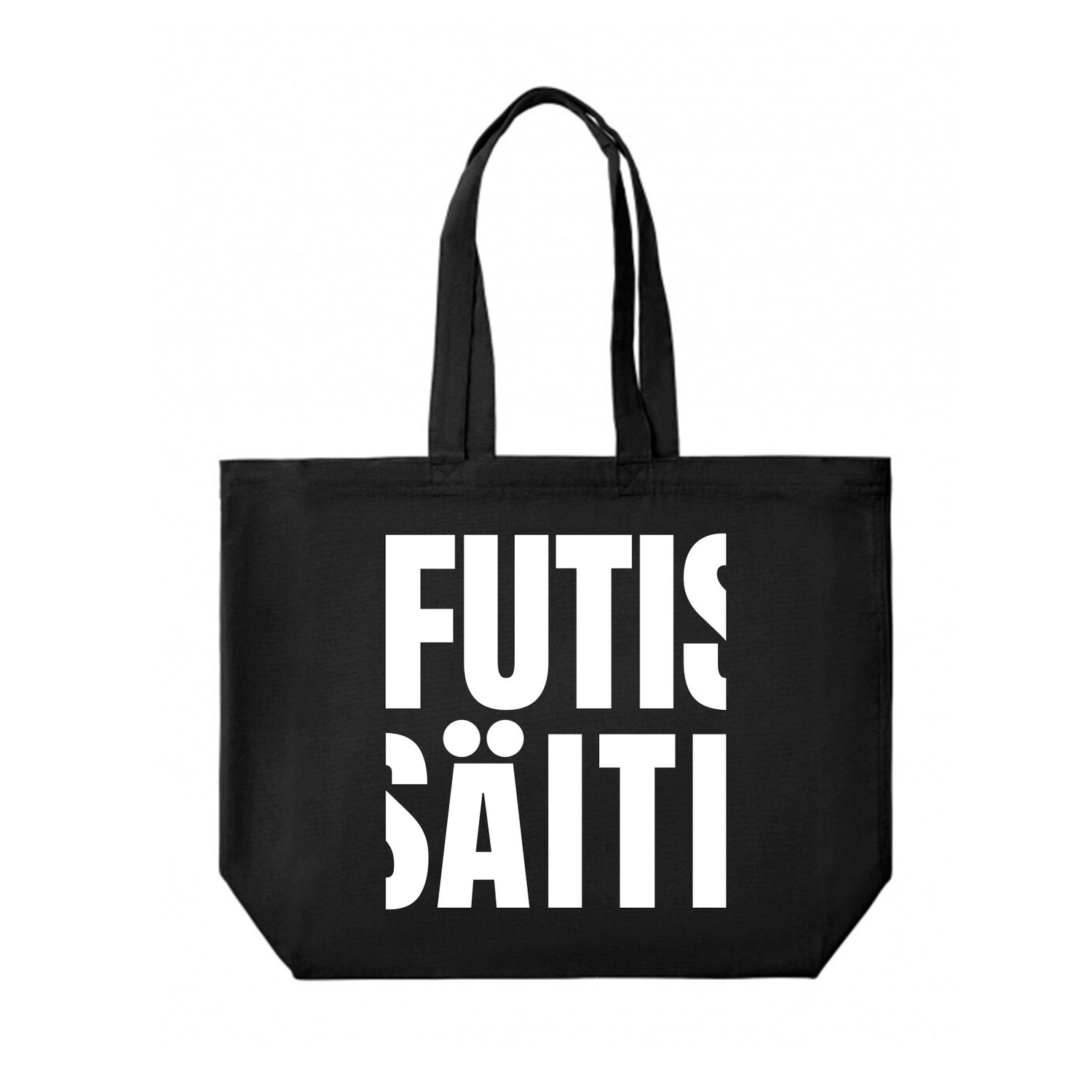 Futisäiti Shopper Bag kangaskassi, Musta