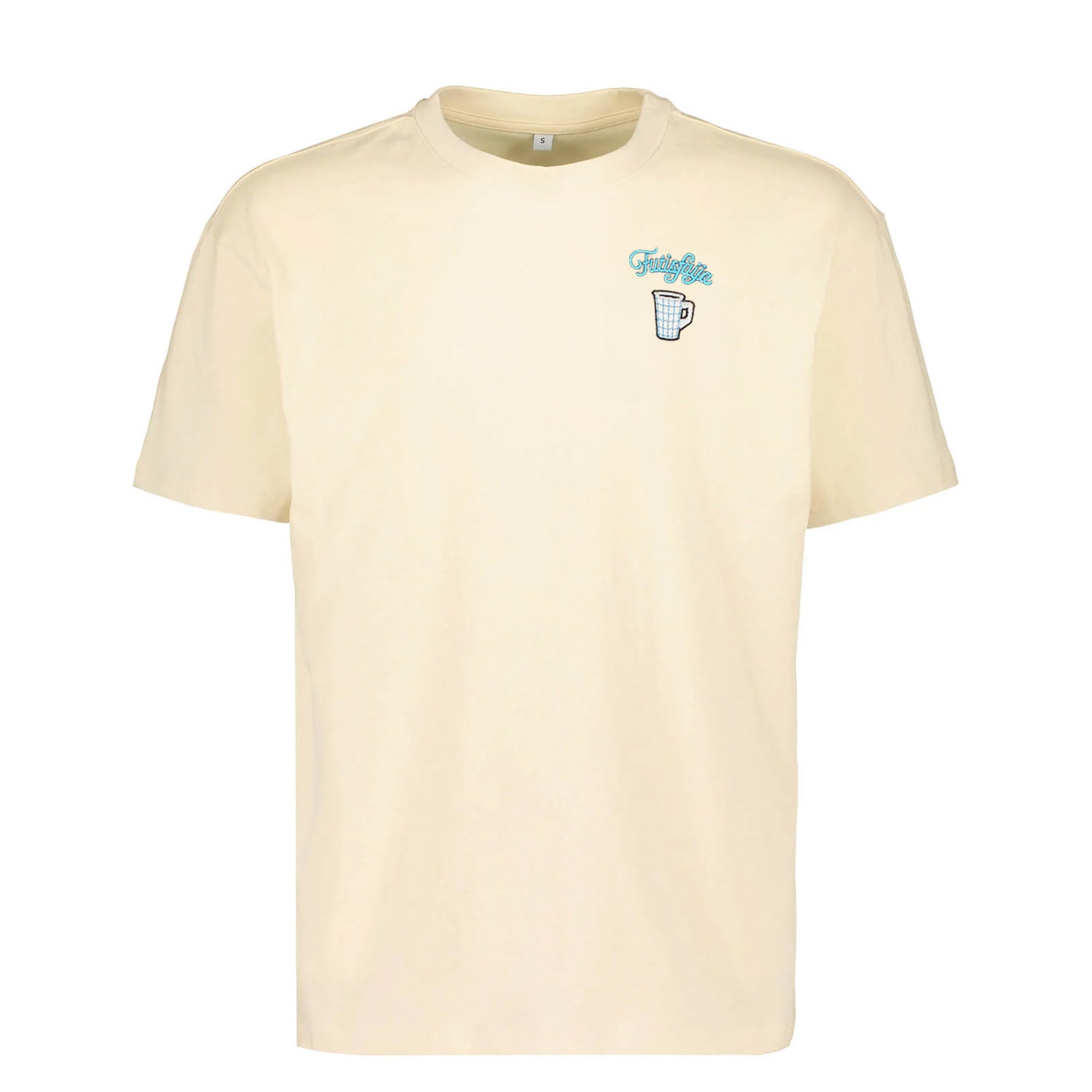 Futisfaija Coffee Cup Oversize T-shirt, Off-white