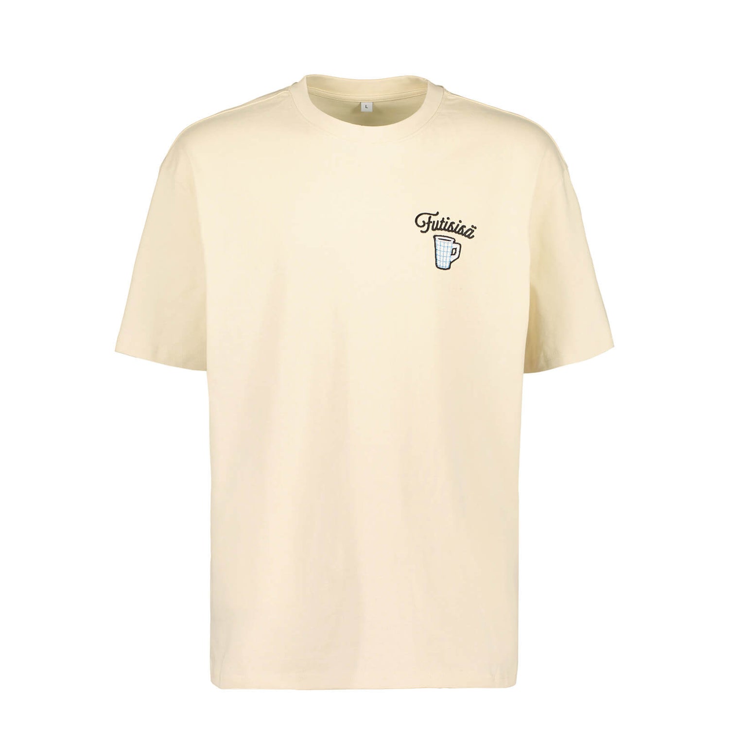 Futisisä Coffee Cup Oversize T-shirt, Off-white