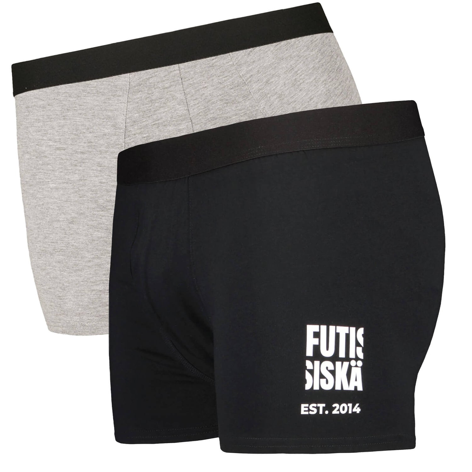 Futisiskä Est bokserit 2 kpl, Musta & Harmaa