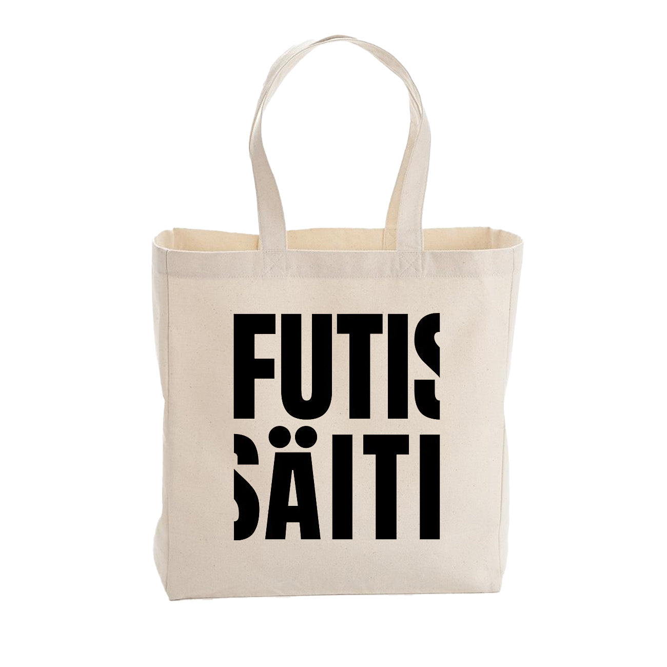 Futisäiti Shopper Bag, canvas bag, White