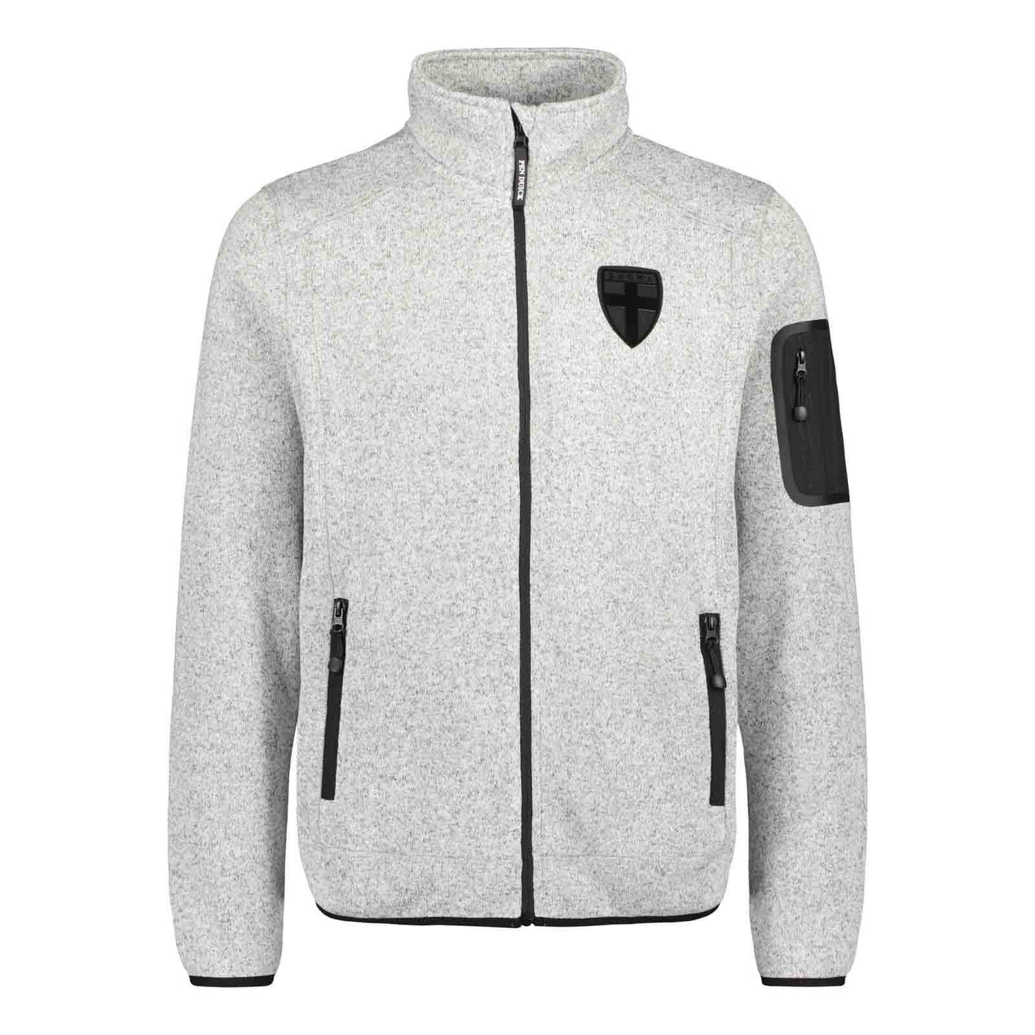 Finland Black Edition fleece jacket, with zipper, Grey