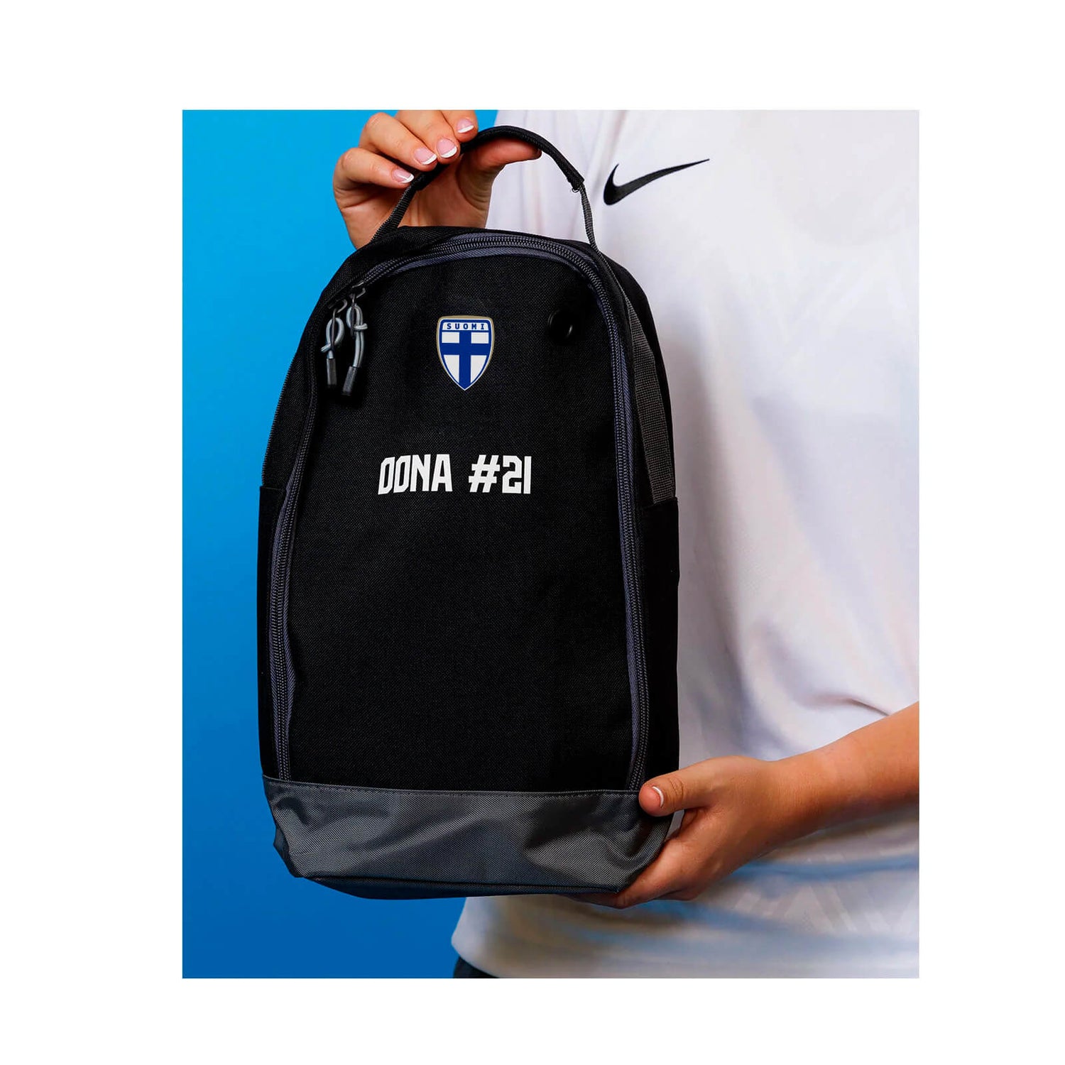 Suomi kenkälaukku, Musta