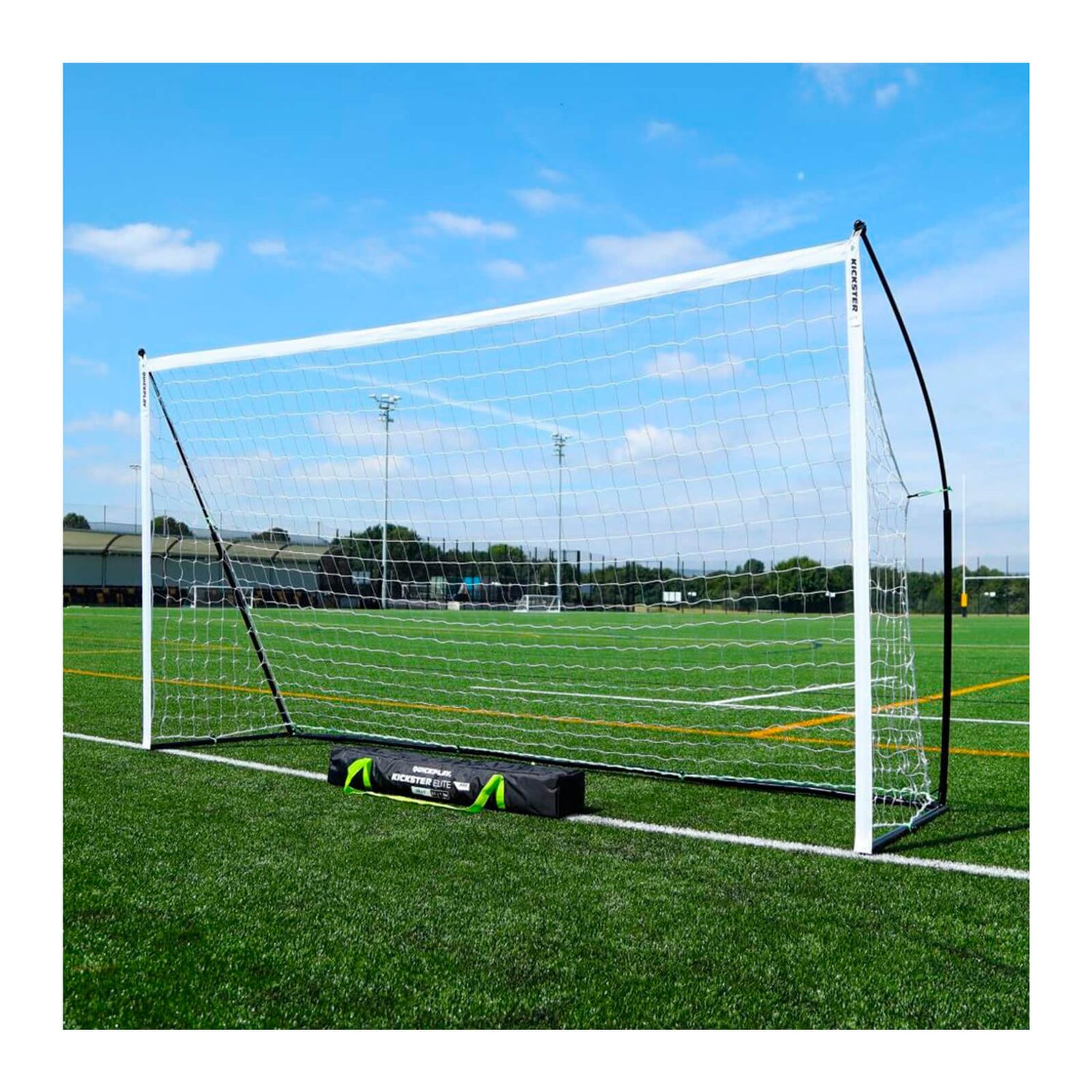 Kickster Elite taitettava popup jalkapallomaali, 360x180cm