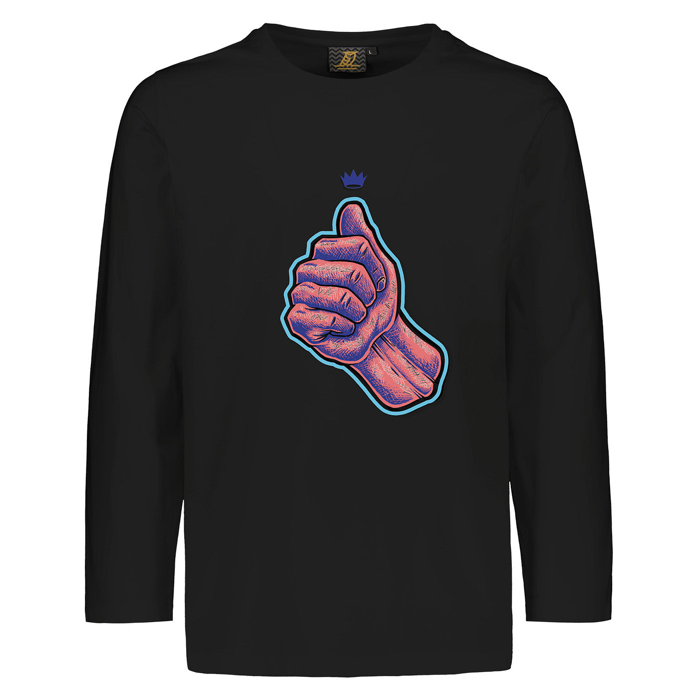 Thumb of Jari Graphic Logo Long Sleeve, Black, Kids