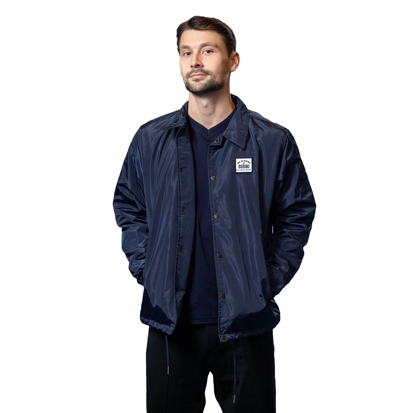 We are Suomi Coach jacket, Navy Blue