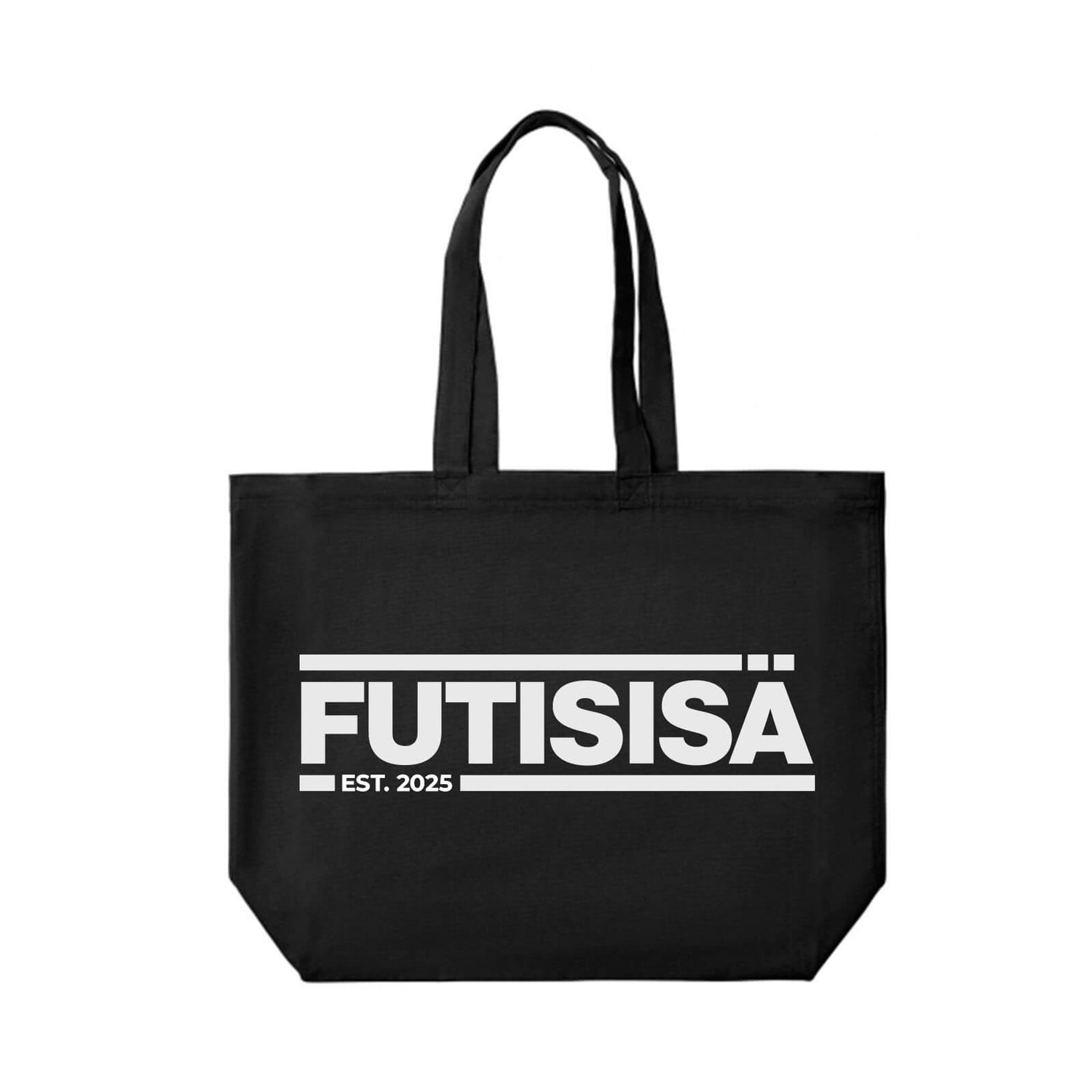 Futisisä Est Shopper Bag kangaskassi, Musta