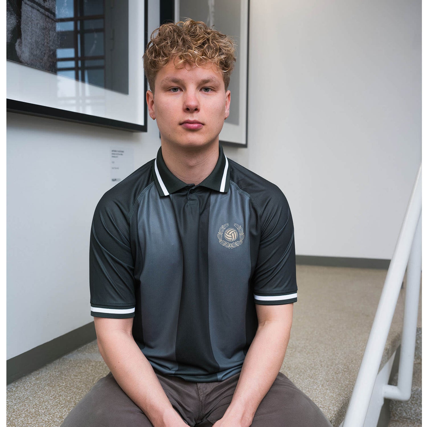Nahkapallo ja seppele Jersey Polo, Vihreä