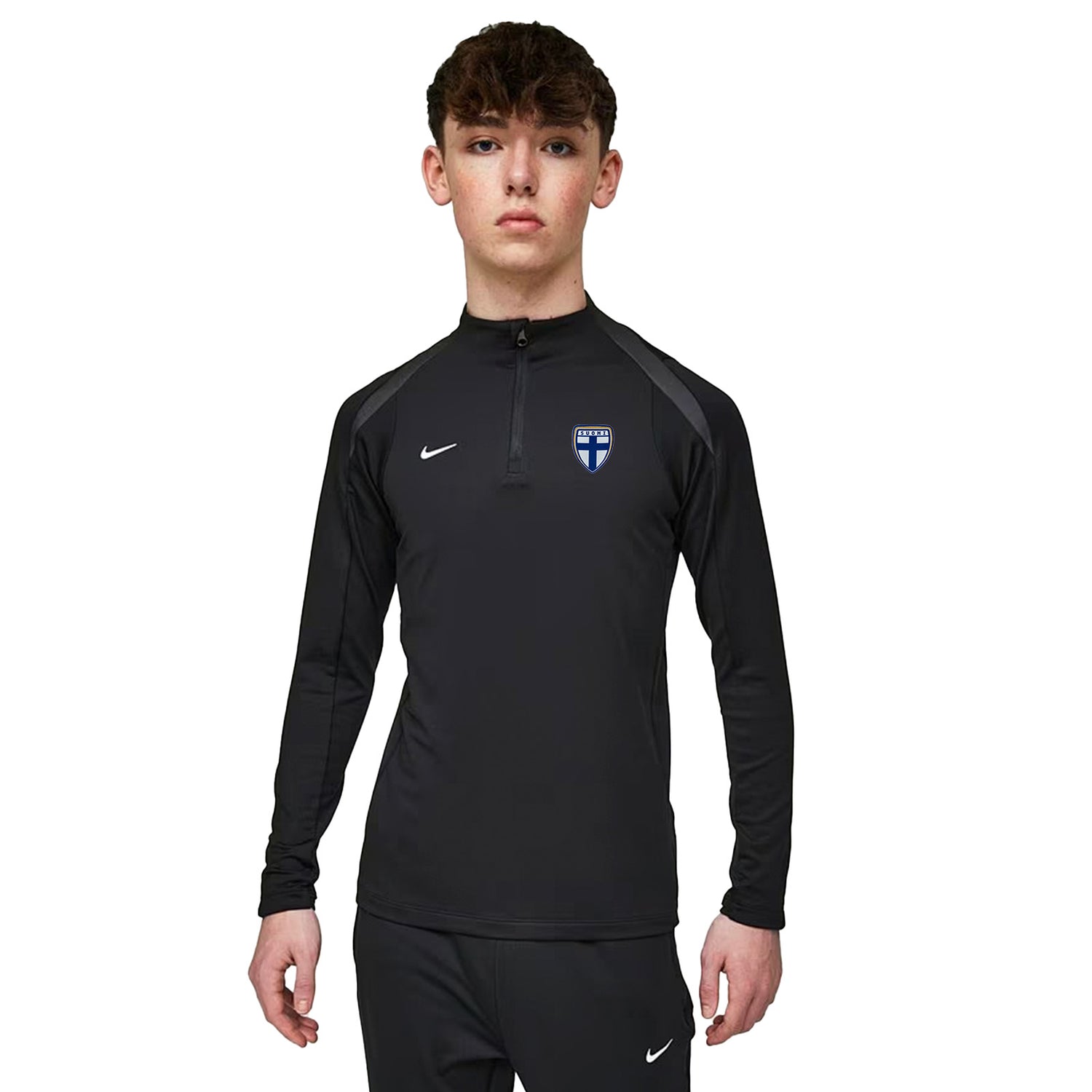 Nike Dri-FIT Strike pitkähihainen treenipaita, Musta, Lapset