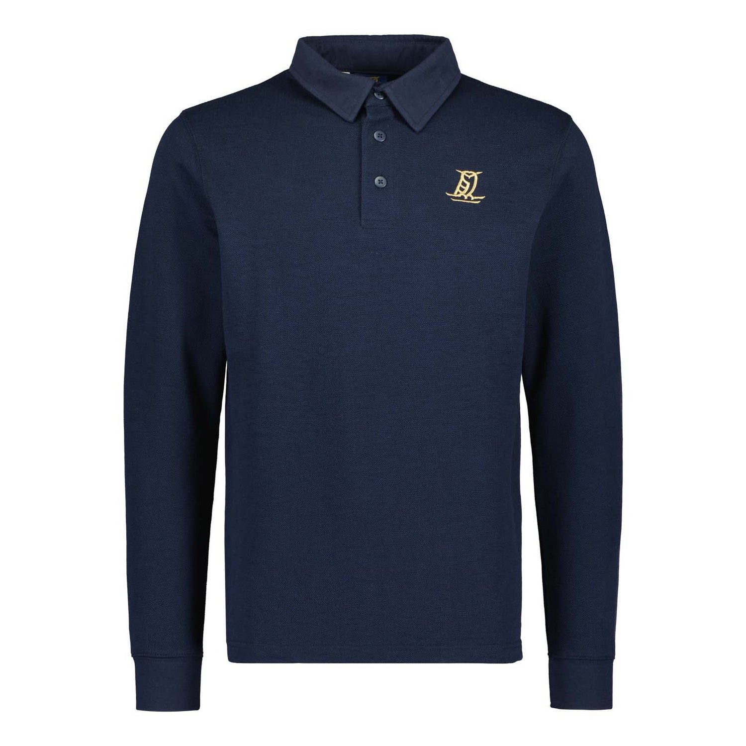 Bubi long-sleeved polo shirt, Navy blue