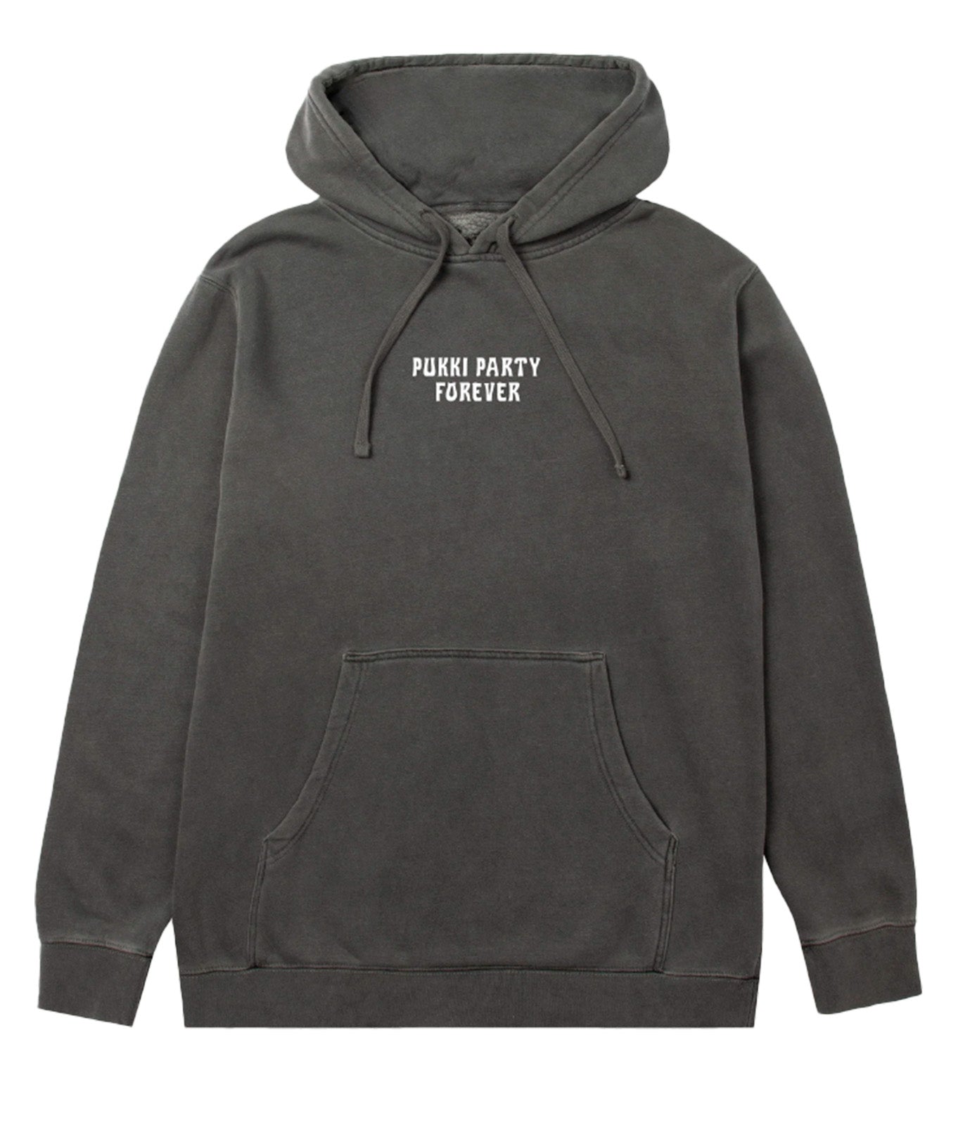 Santa Party Forever, Vintage Hoodie, Black