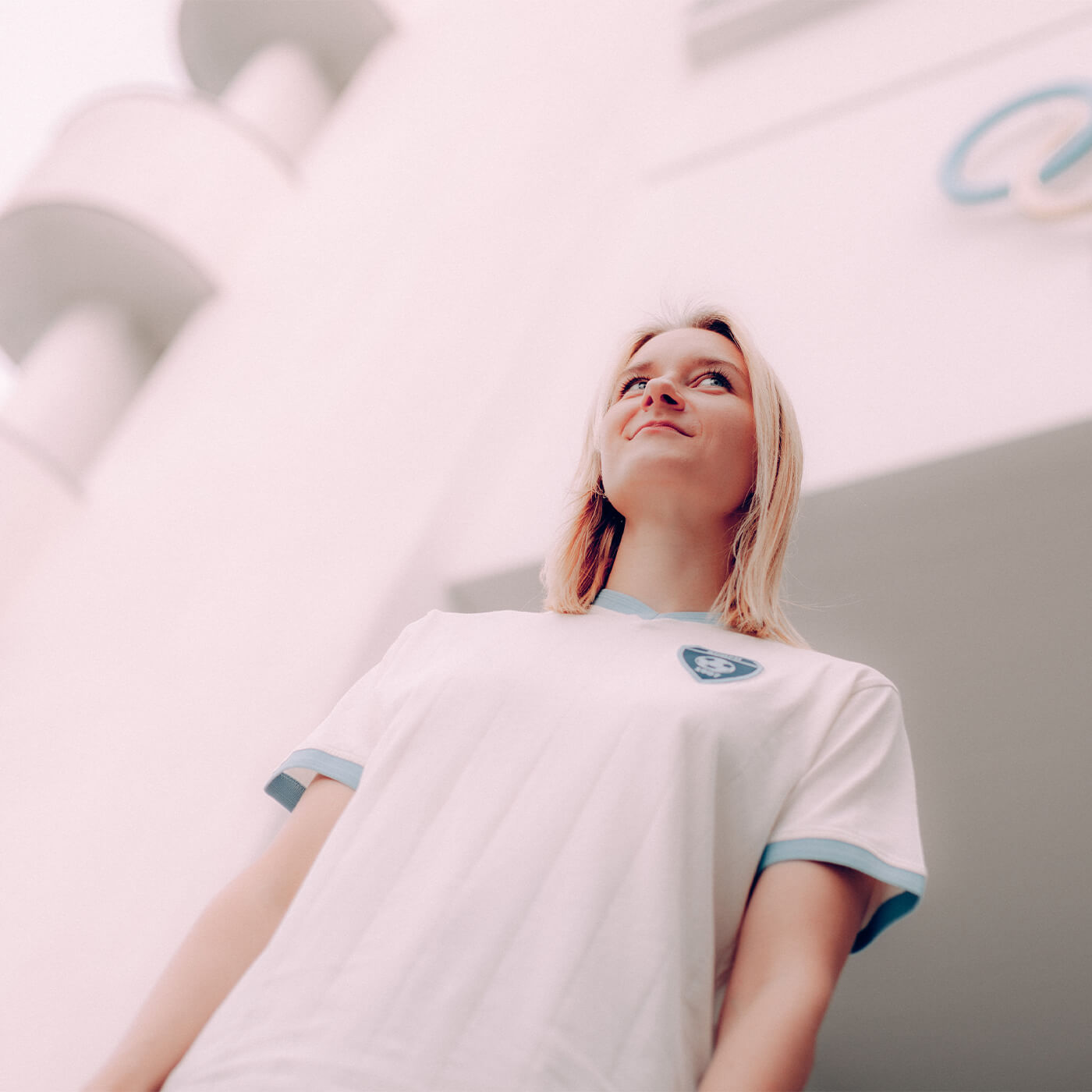 Retro 1907 track jacket and cotton t-shirt, Off-white, Product set