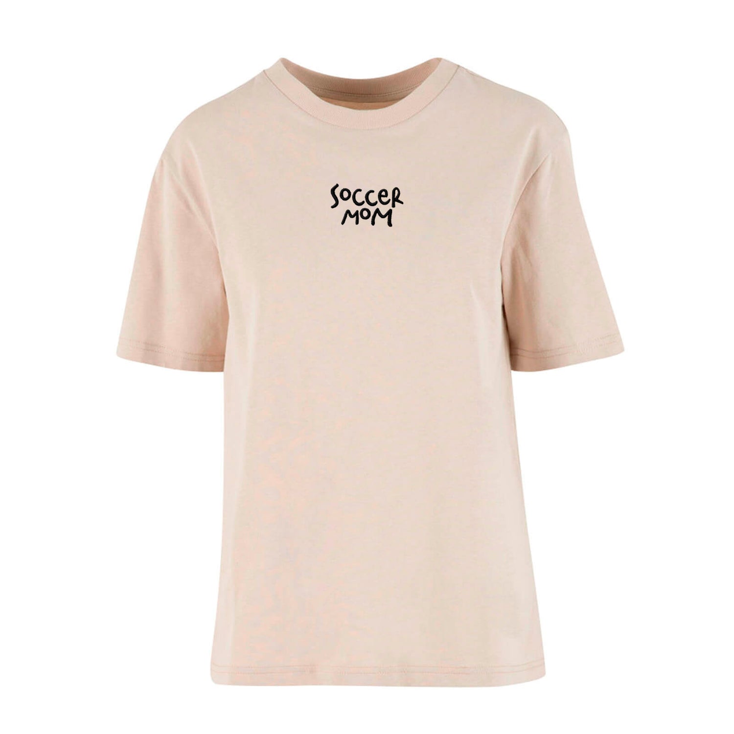 Soccer Mom Casual Oversized T-shirt, Sand, Women