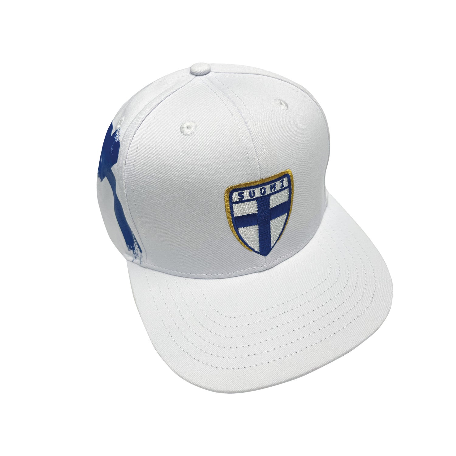 Suomi Lippu/Vaakuna Snapback lippis - Valkoinen