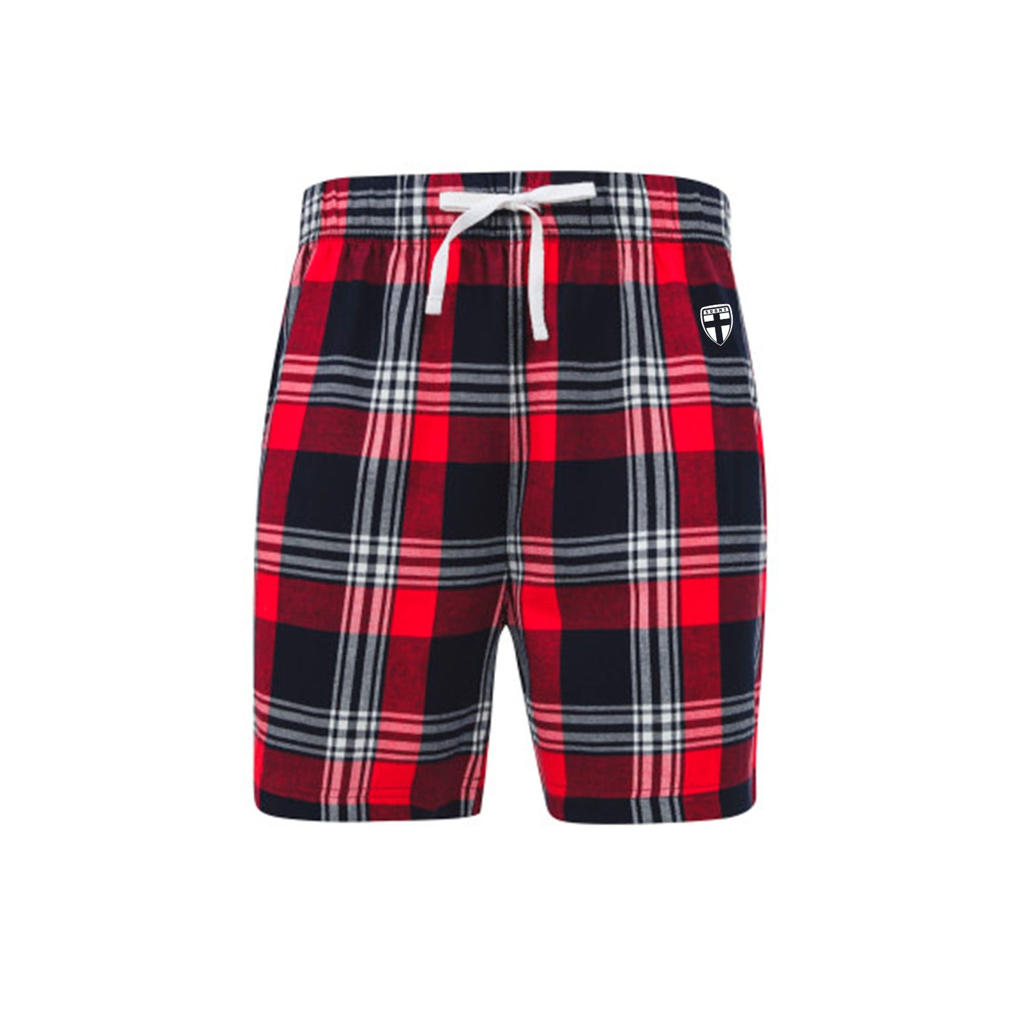 Finland pyjama shorts, Red / Blue
