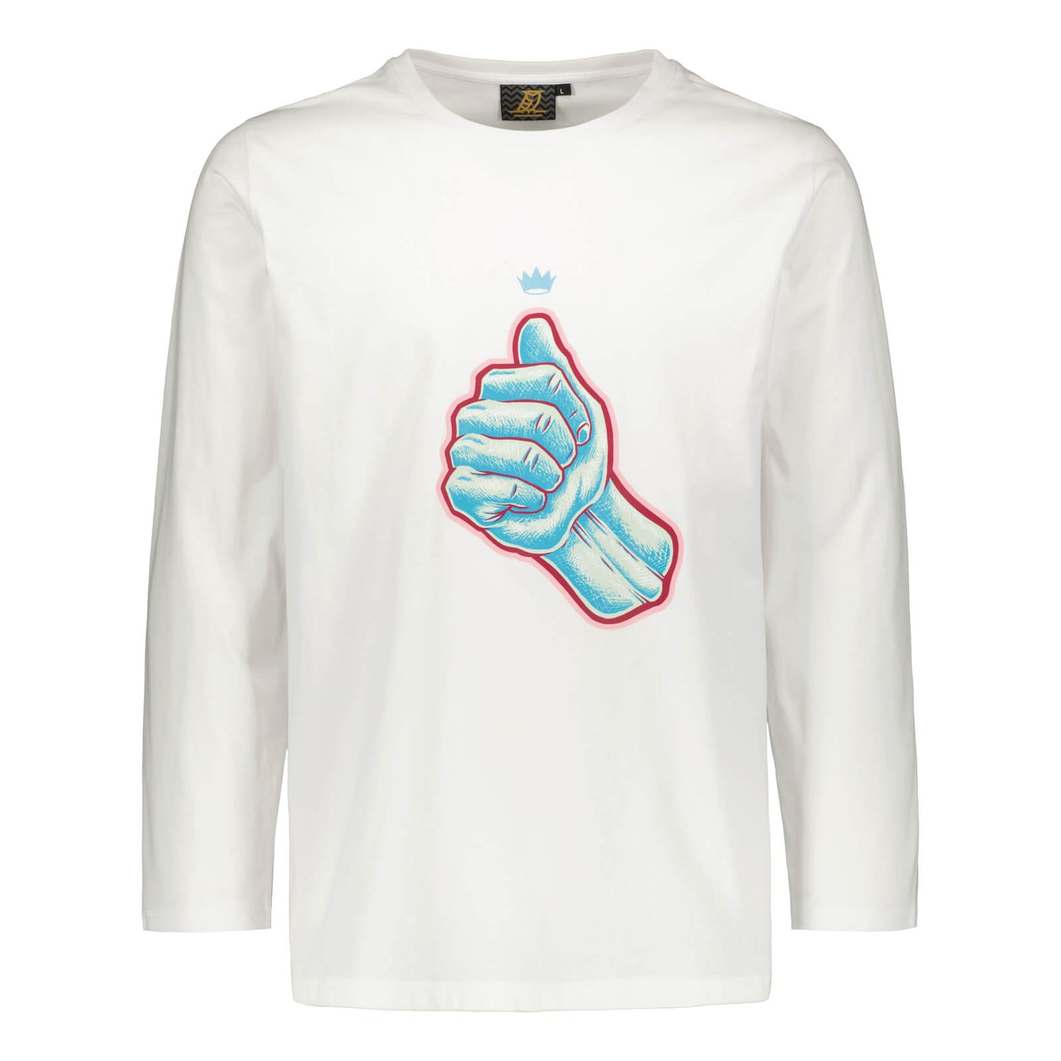 Thumb of Jari Graphic Logo, Long Sleeve, White