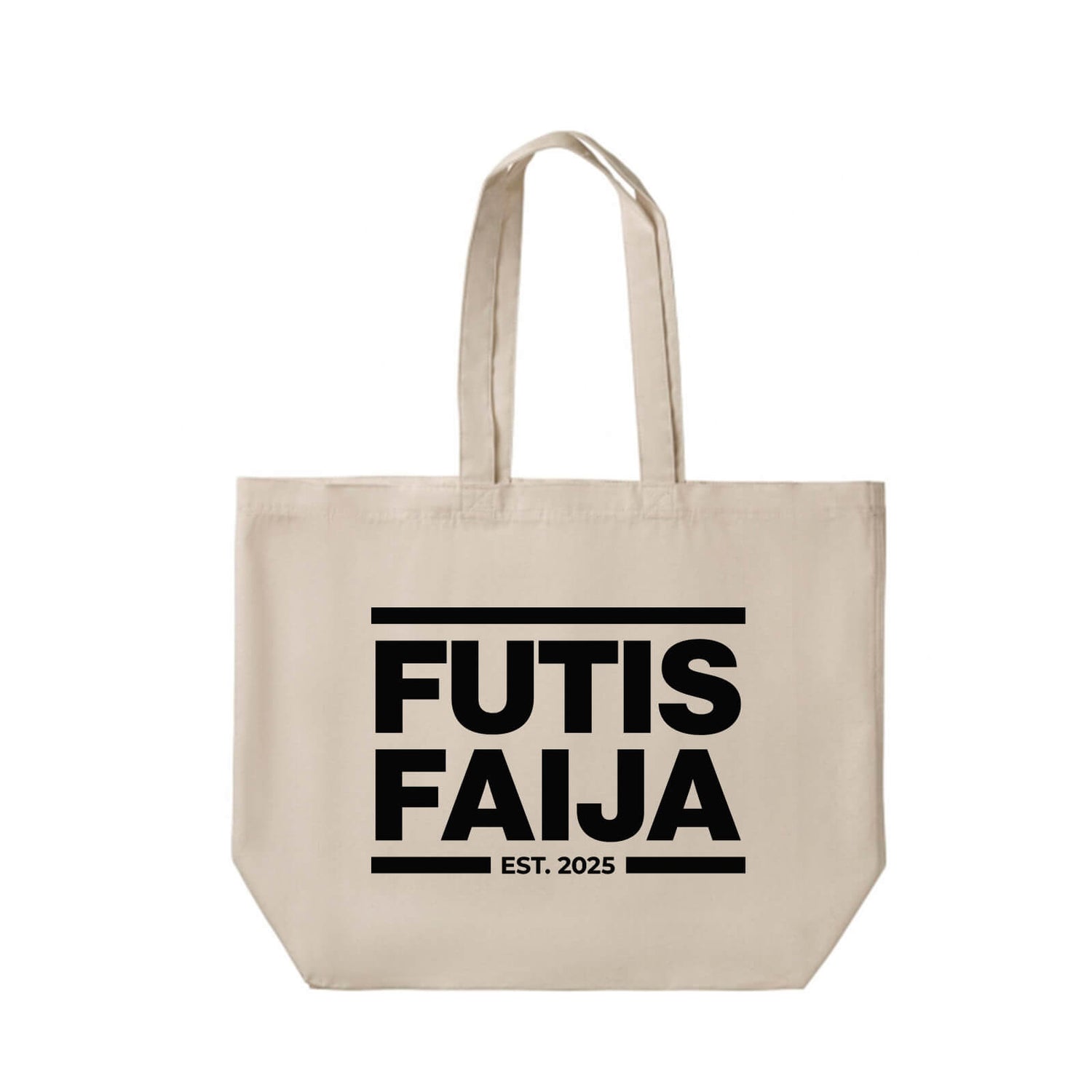 Futisfaija Est Shopper Bag kangaskassi, Valkoinen