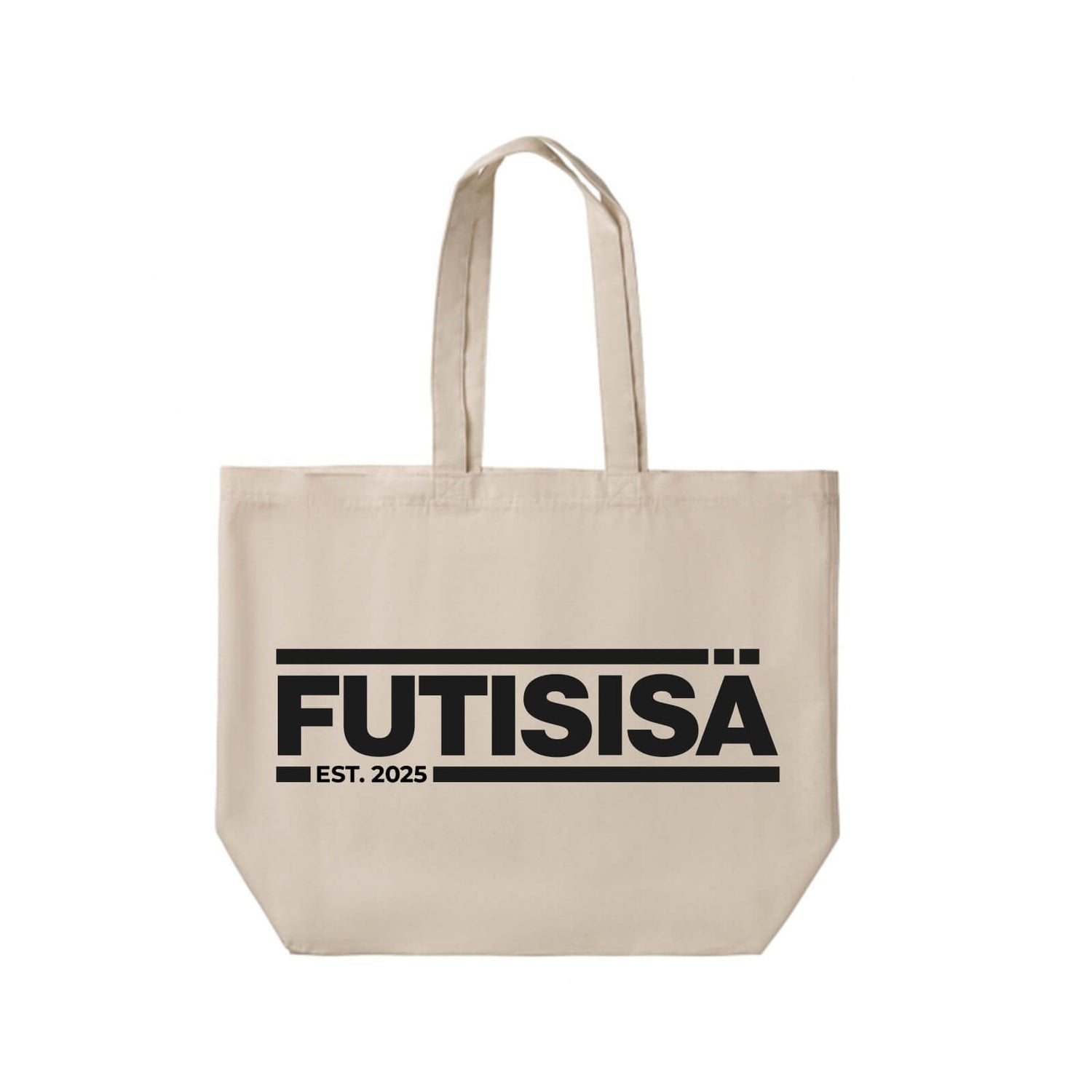 Futisisä Est Shopper Bag, canvas bag, White
