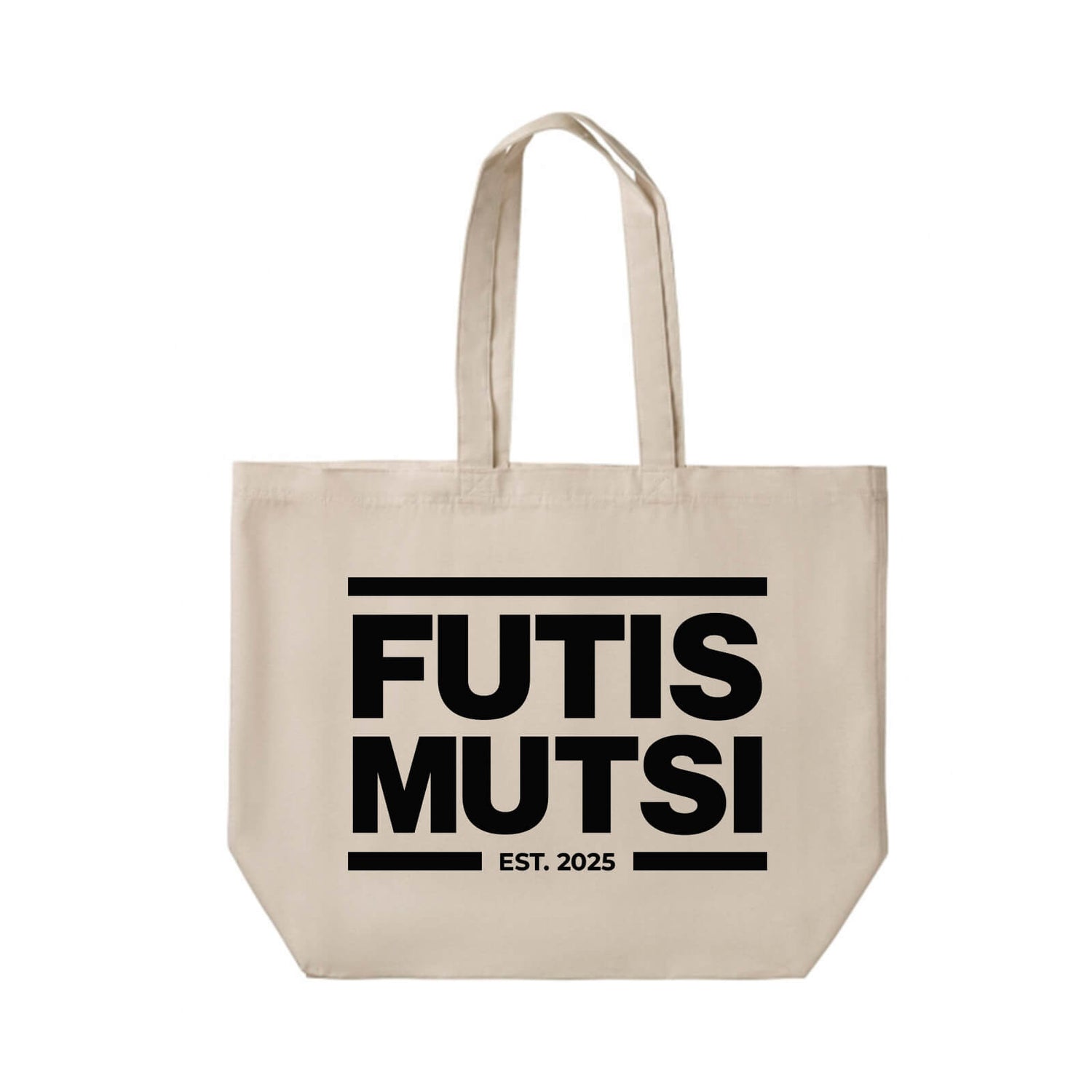 Futismutsi Est Shopper Bag, canvas bag, White