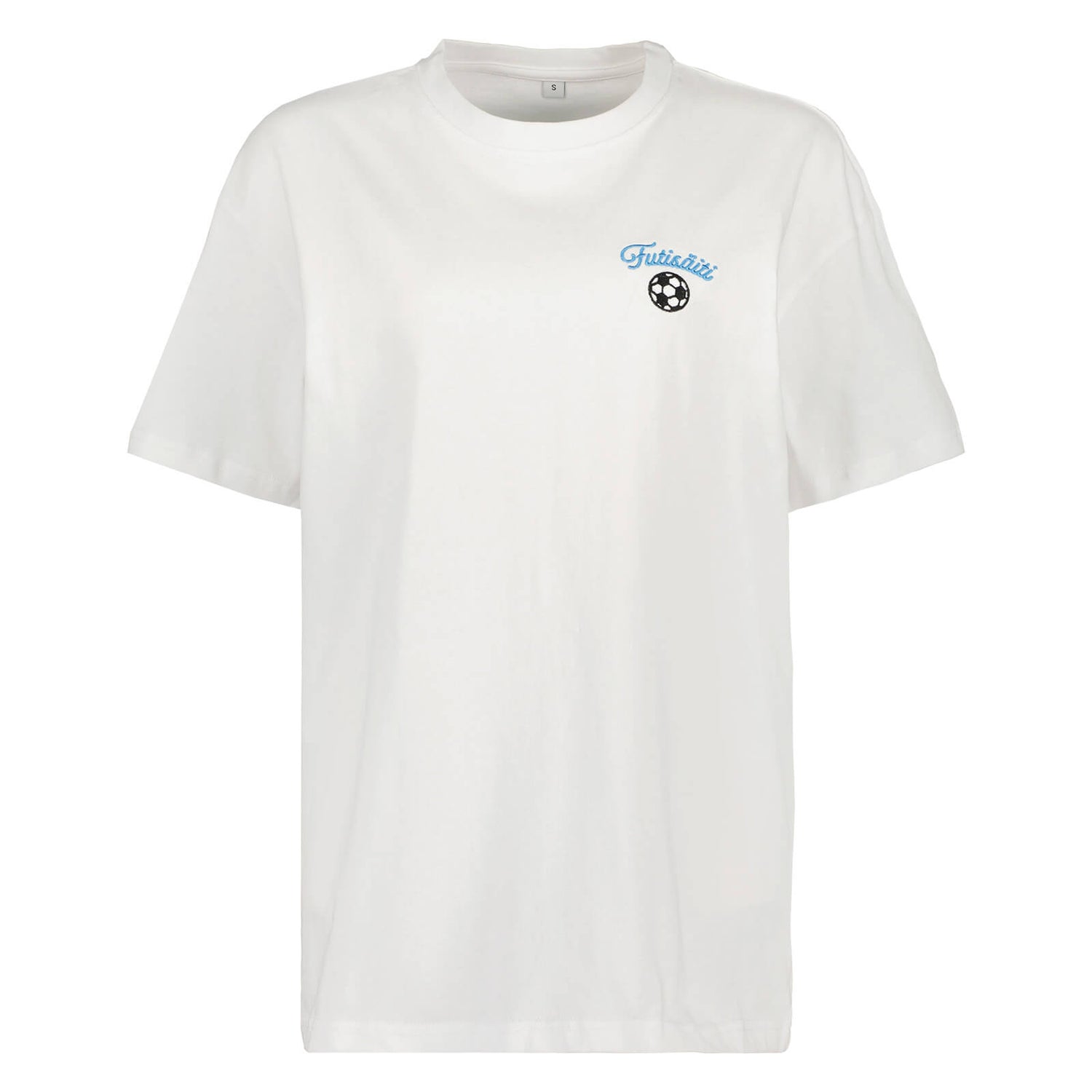 Futisäiti Football Oversize T-shirt, White
