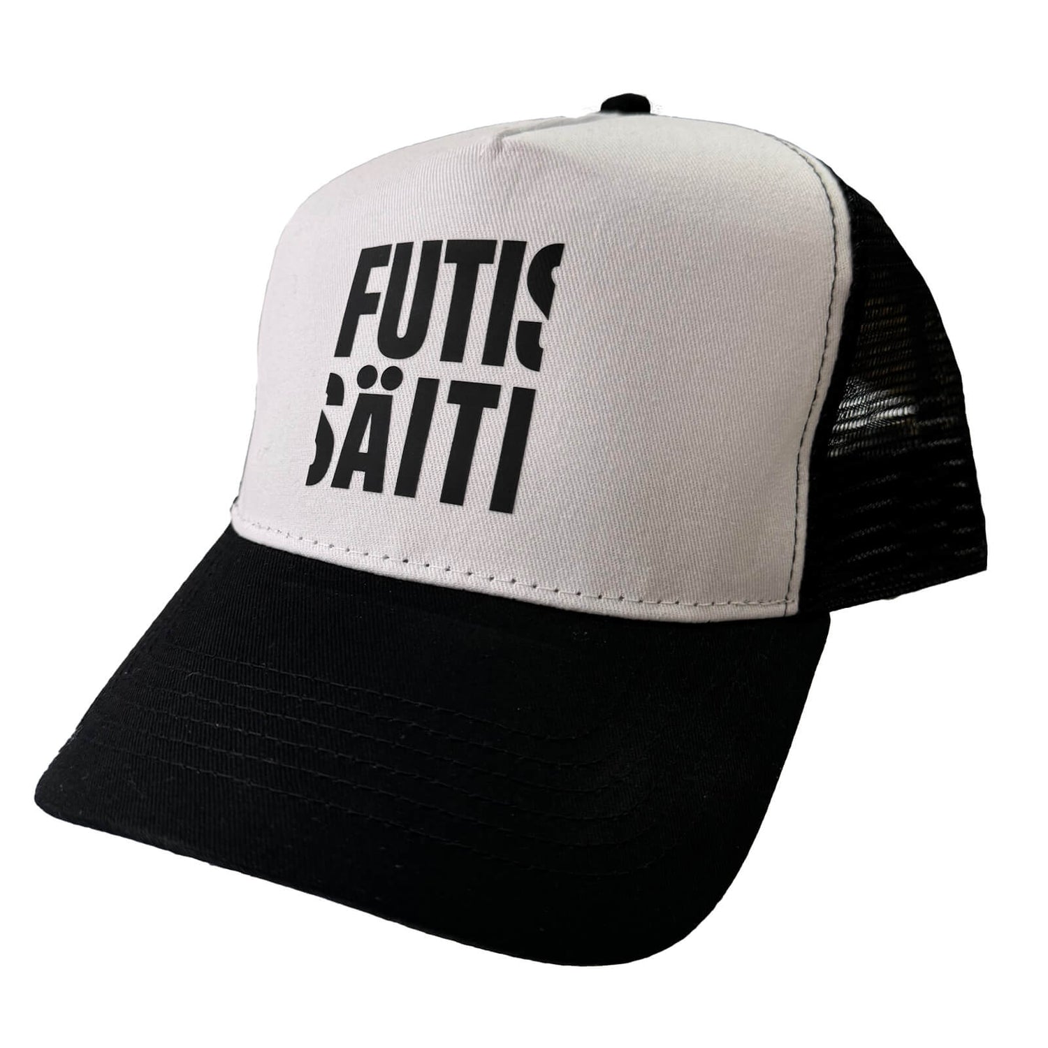 FOOTBALL MOTHER Trucker cap, Black/White