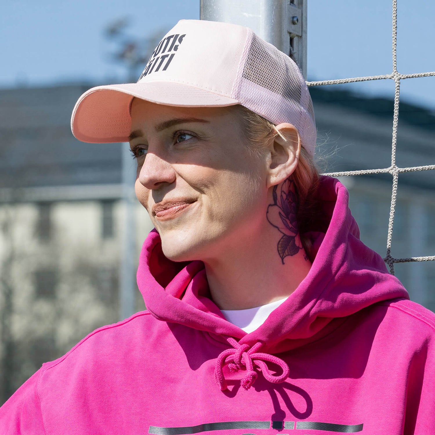 FOOTBALL MOTHER Trucker cap, Pink