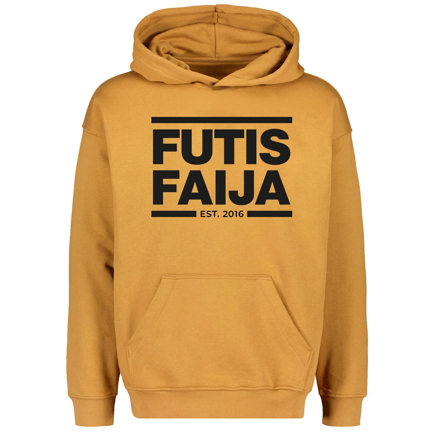Futisfaija Football Boxy Hoodie, Black