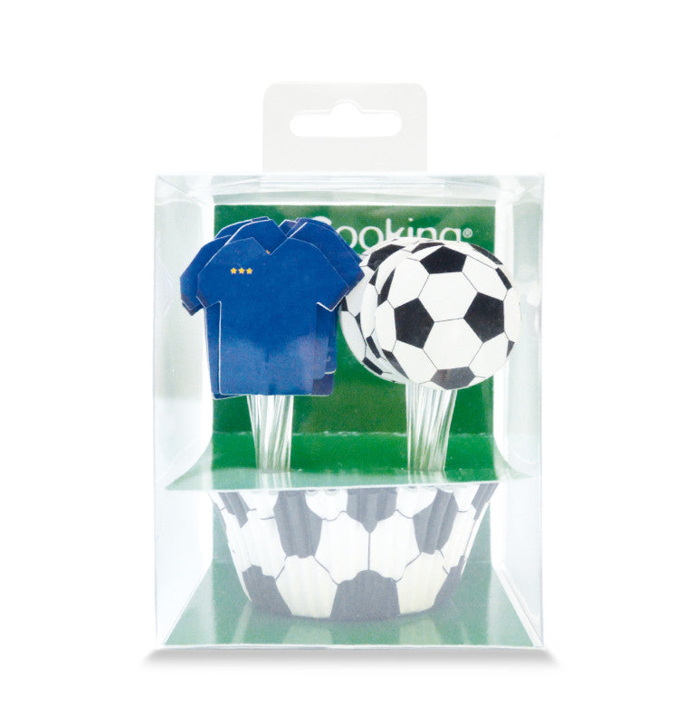 Football muffin tin set 24 pcs