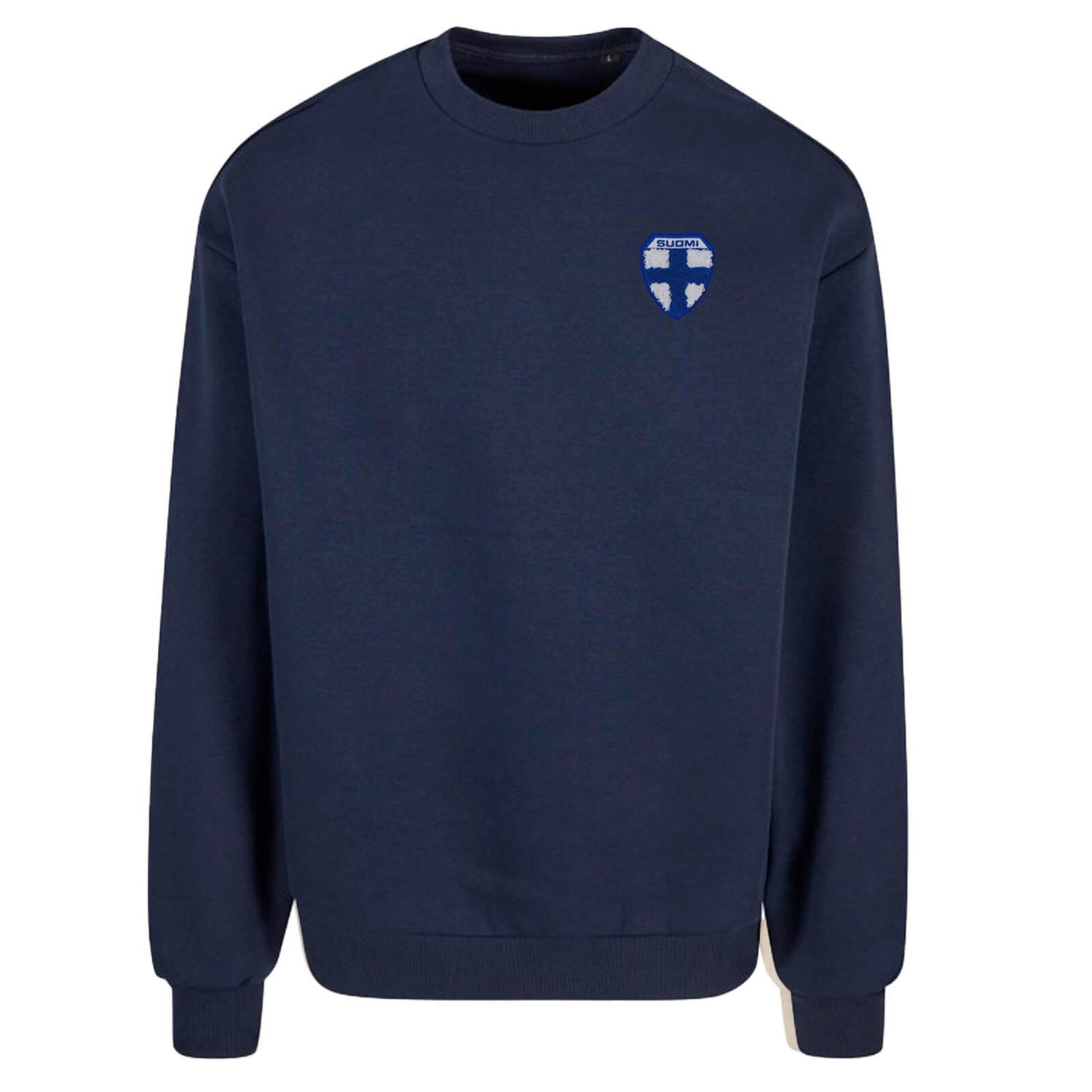 Suomi Chenille Oversize college, Tummansininen