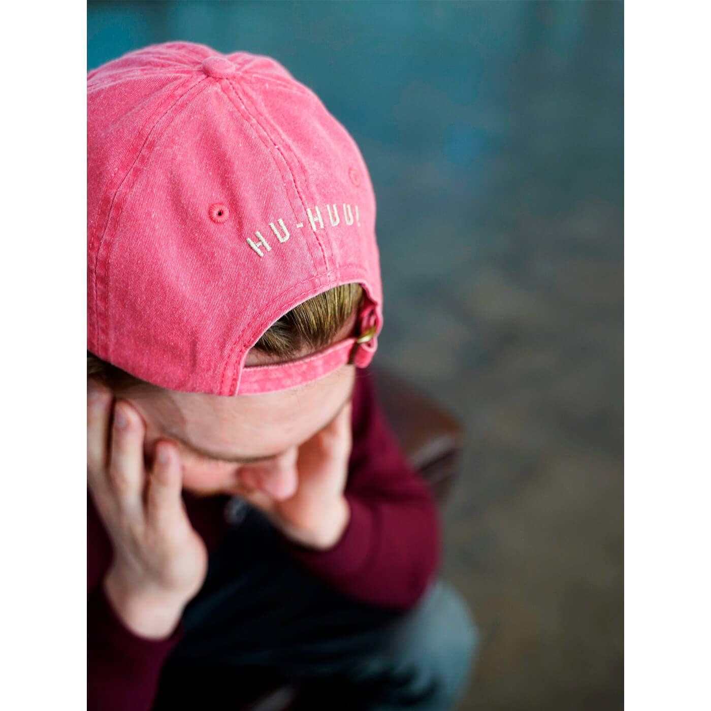 HUU Luke Washed cap, Pink