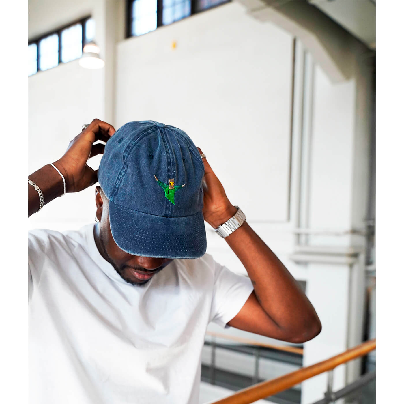 HUU Luke Washed cap, Dark blue