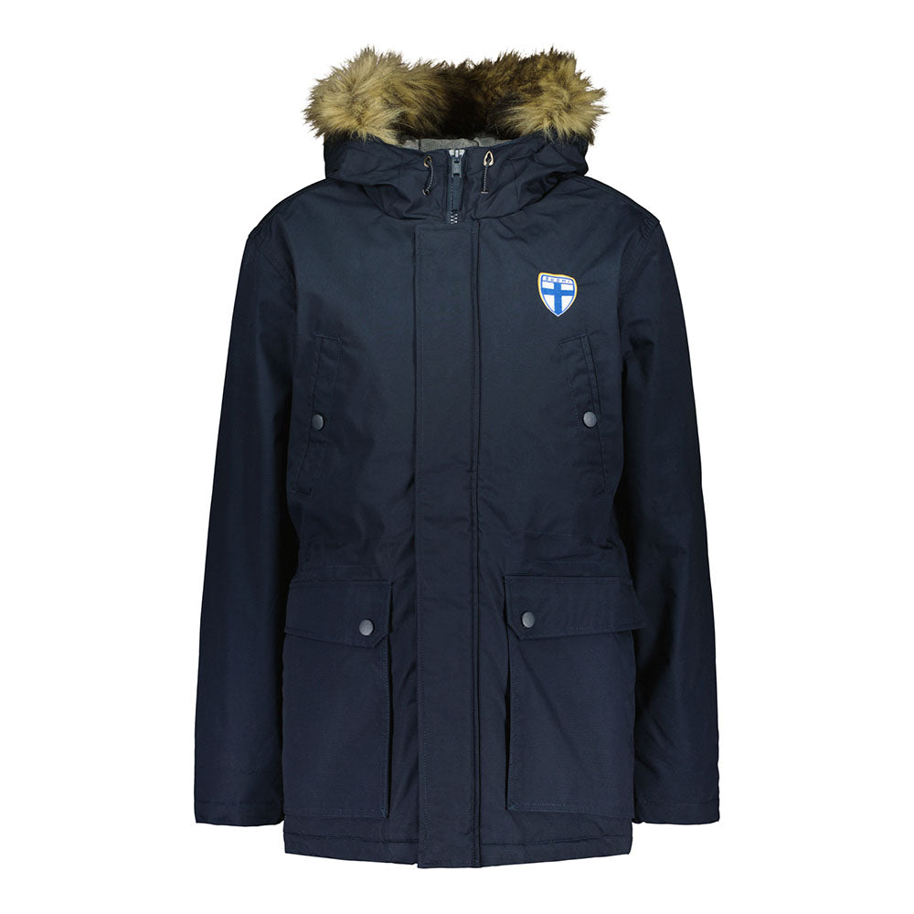 Suomi Winter Parka Jacket, Dark Blue