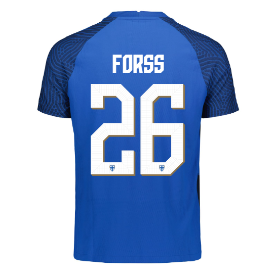Finland Official Away Jersey 2022/23, Forss Print