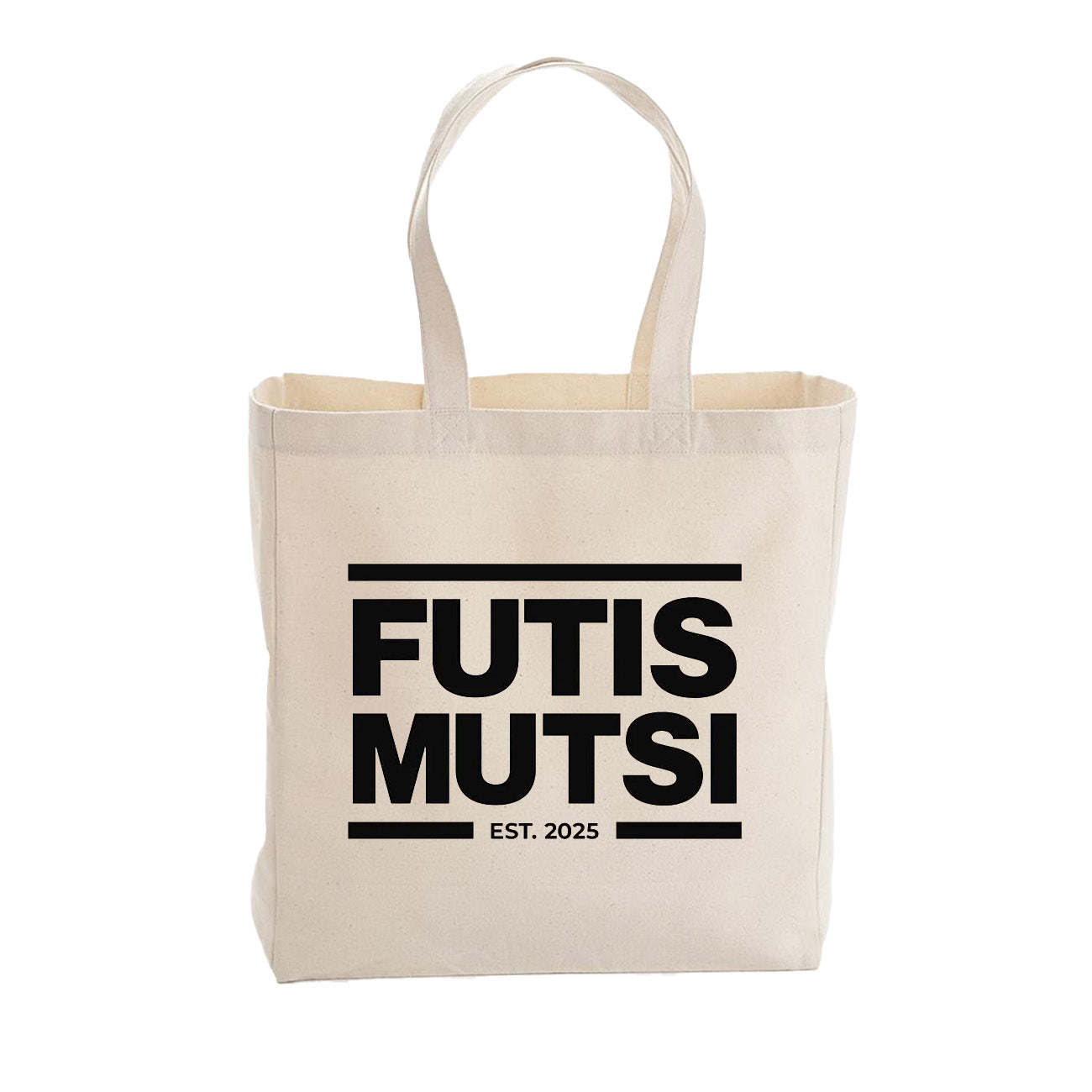 Futismutsi Est Shopper Bag, canvas bag, White