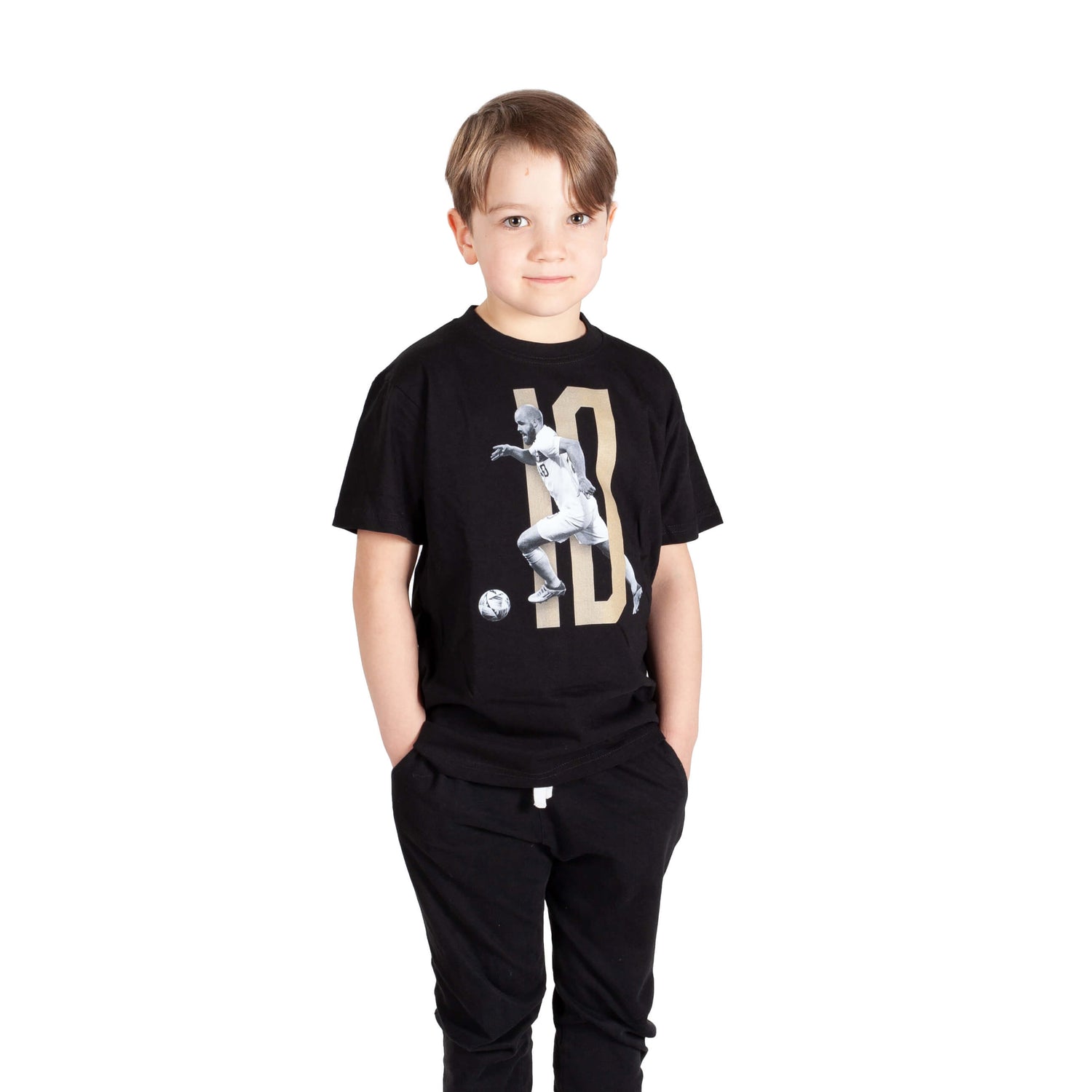 Teemu Pukki #10 Fan T-shirt, Black, Kids