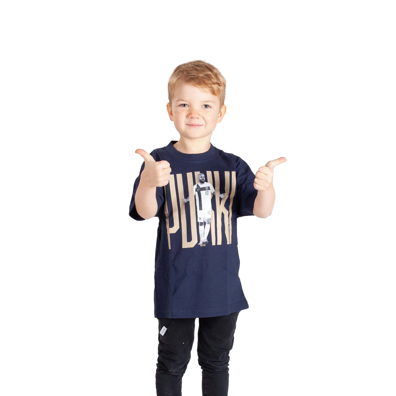 Teemu Pukki fan t-shirt, Navy Blue, Kids