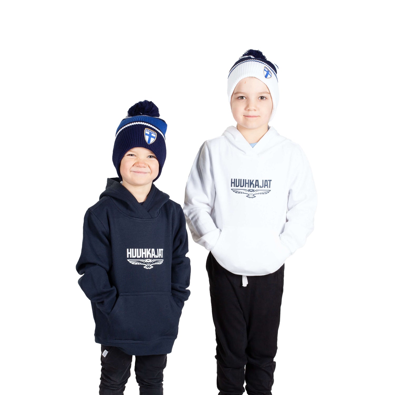 Huuhkajat 2.0 Hoodie, Kids, Dark Blue