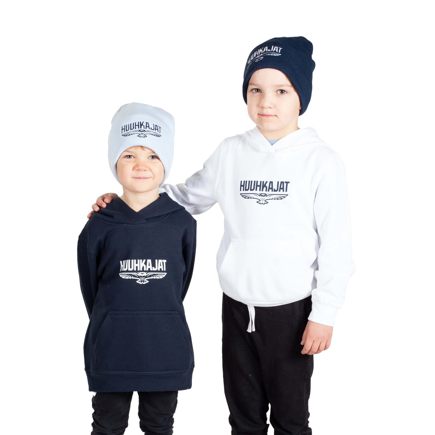 Huuhkajat 2.0 Hoodie, Kids, Dark Blue