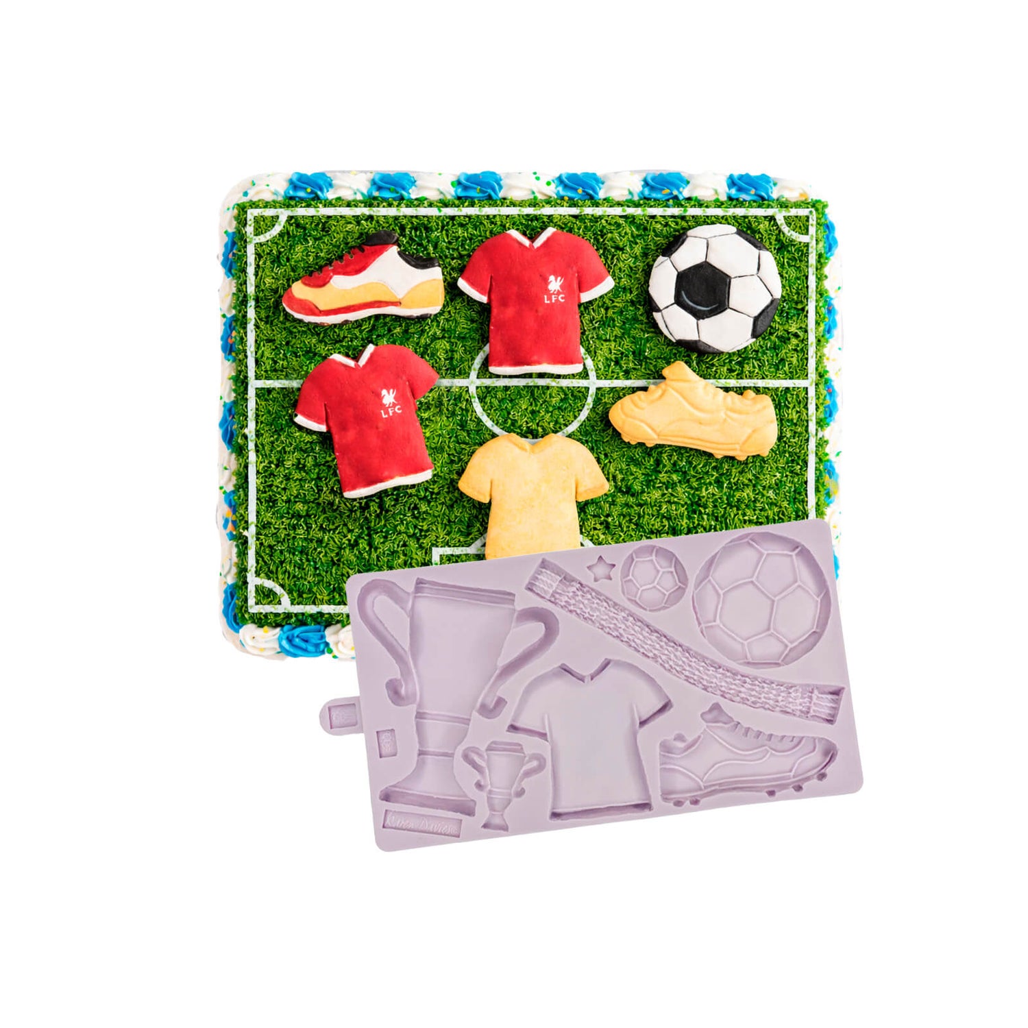 Large decorative mold, football