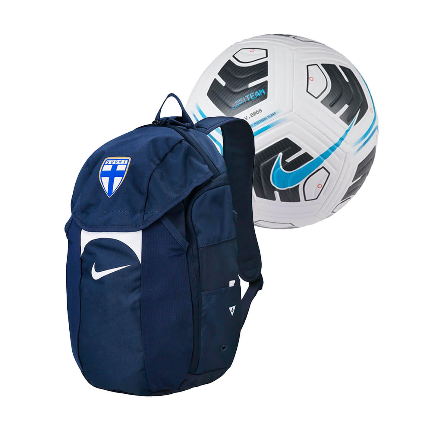 Academy Team Storm-FIT football backpack + Academy Team football