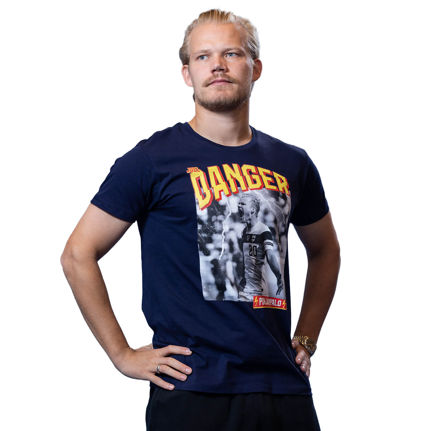Danger Pohjanpalo t-paita, Tummansininen, Lapset