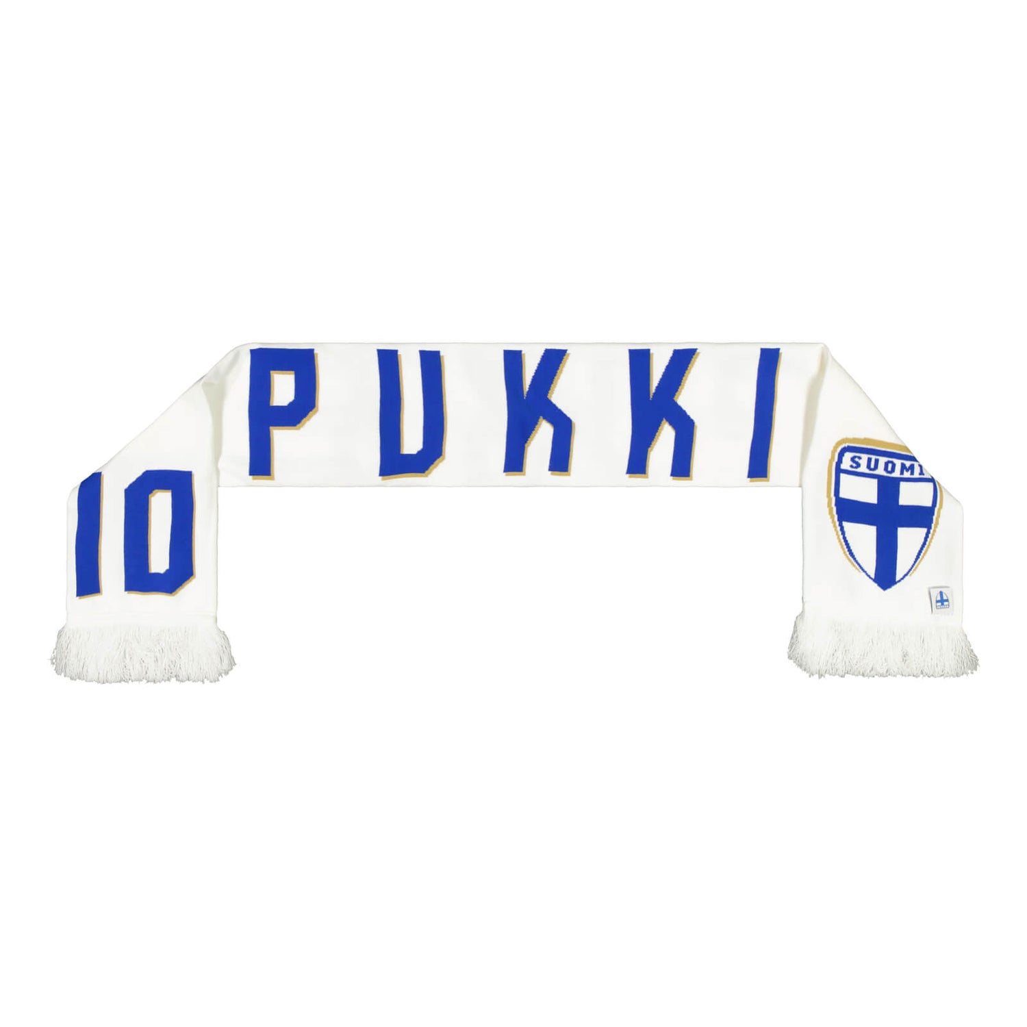 Teemu Pukki #10 kaulahuivi, Valkoinen