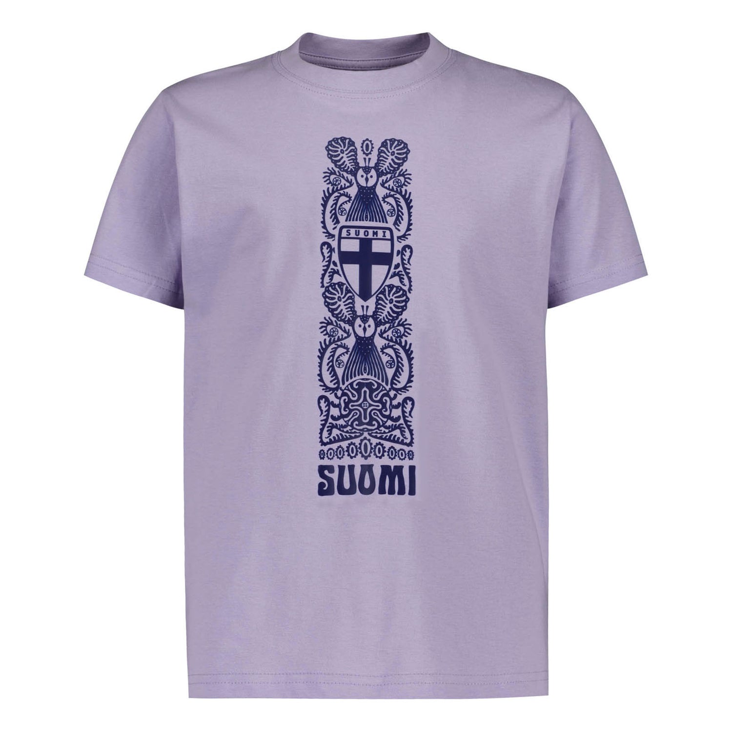 Totem Owl by Klaus Haapaniemi t-shirt, Lavender, Kids