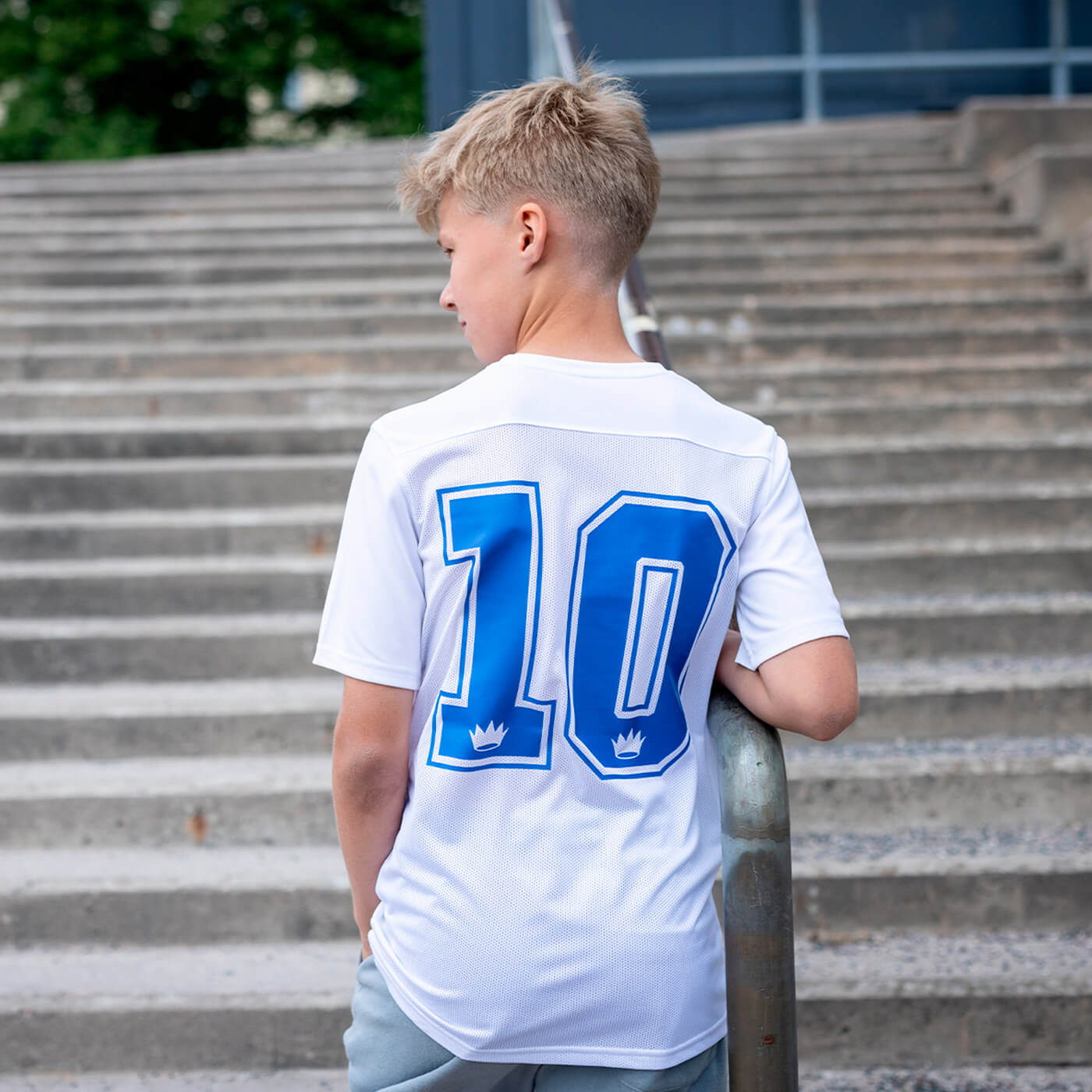 #10 Jersey, Blue, Kids