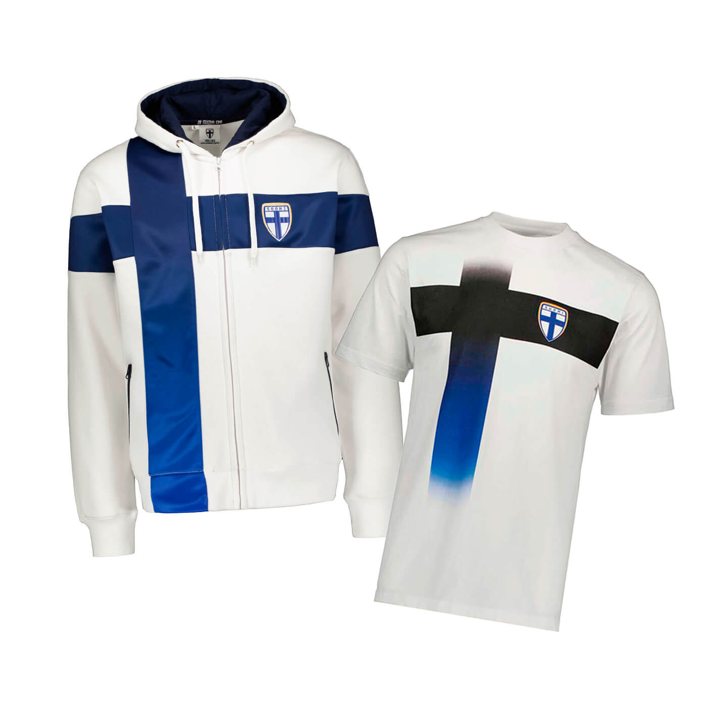National Team Hoodie 2.0, With Zipper and Cotton Fan T-shirt, Bundle