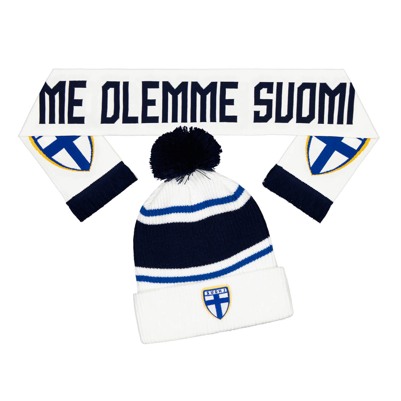 National Team 2.0 Tassel Beanie and We Are Finland Scarf, Bundle