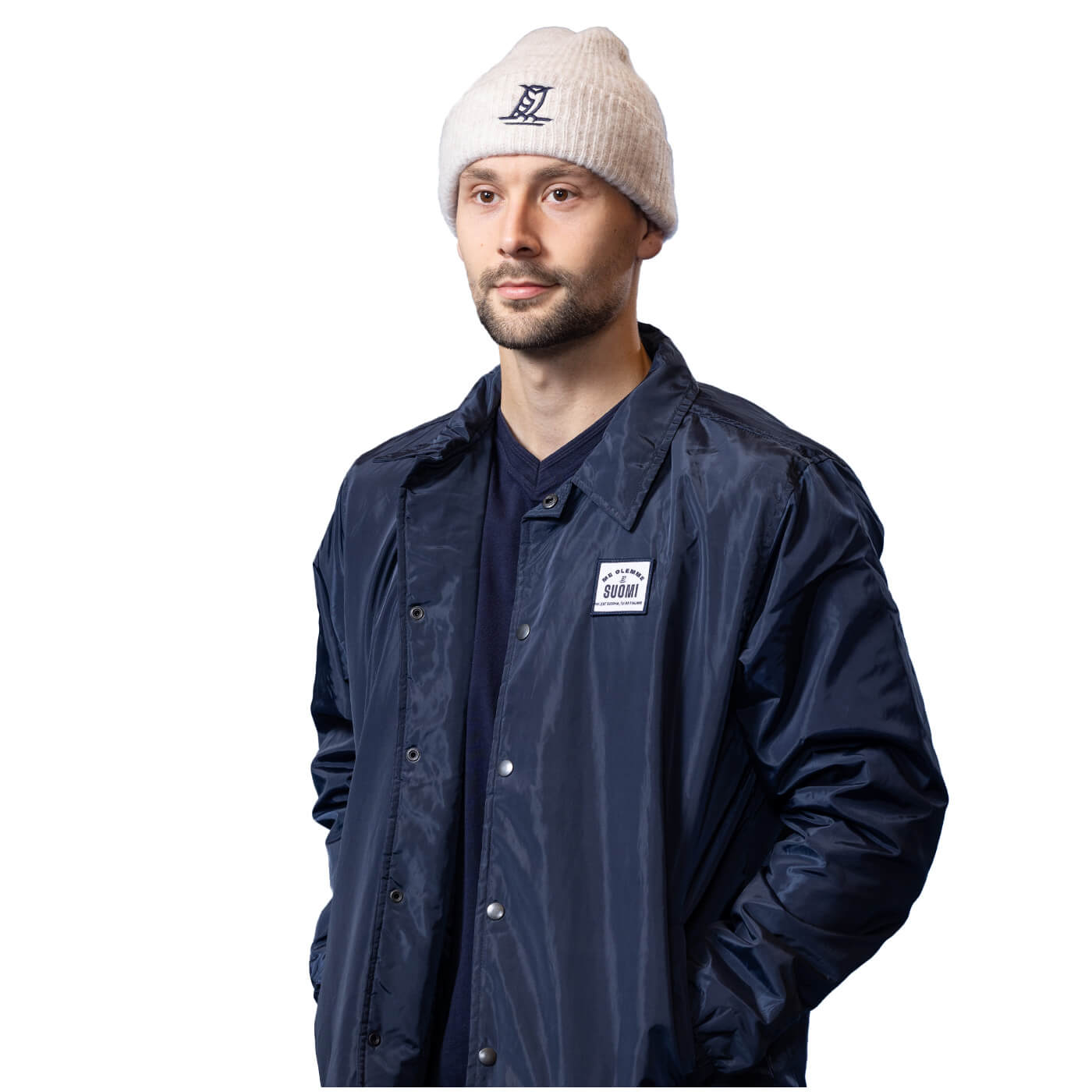 We are Suomi Coach jacket, Navy Blue